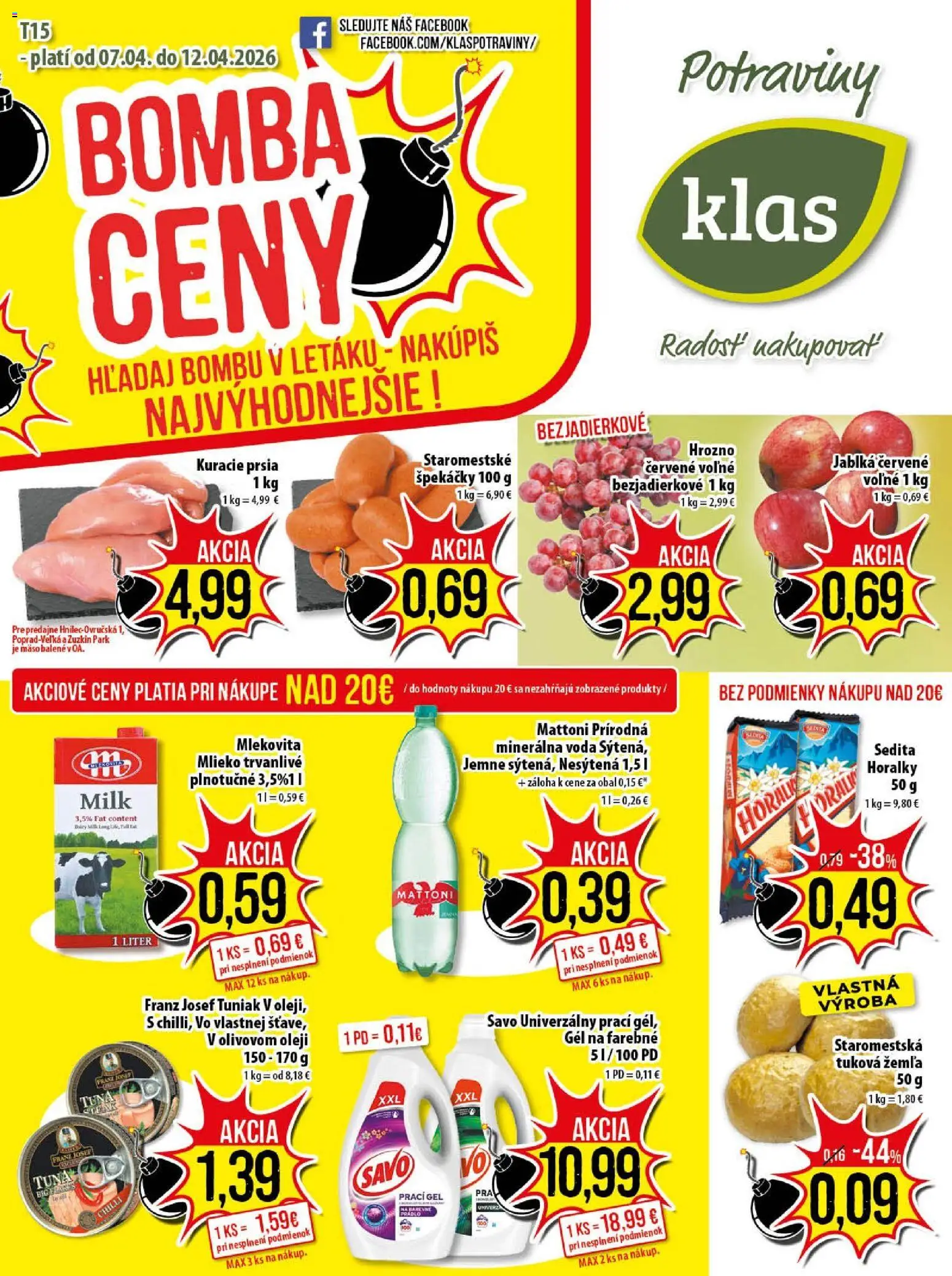 Náhľad Klas letáku platného od 07.04.2026