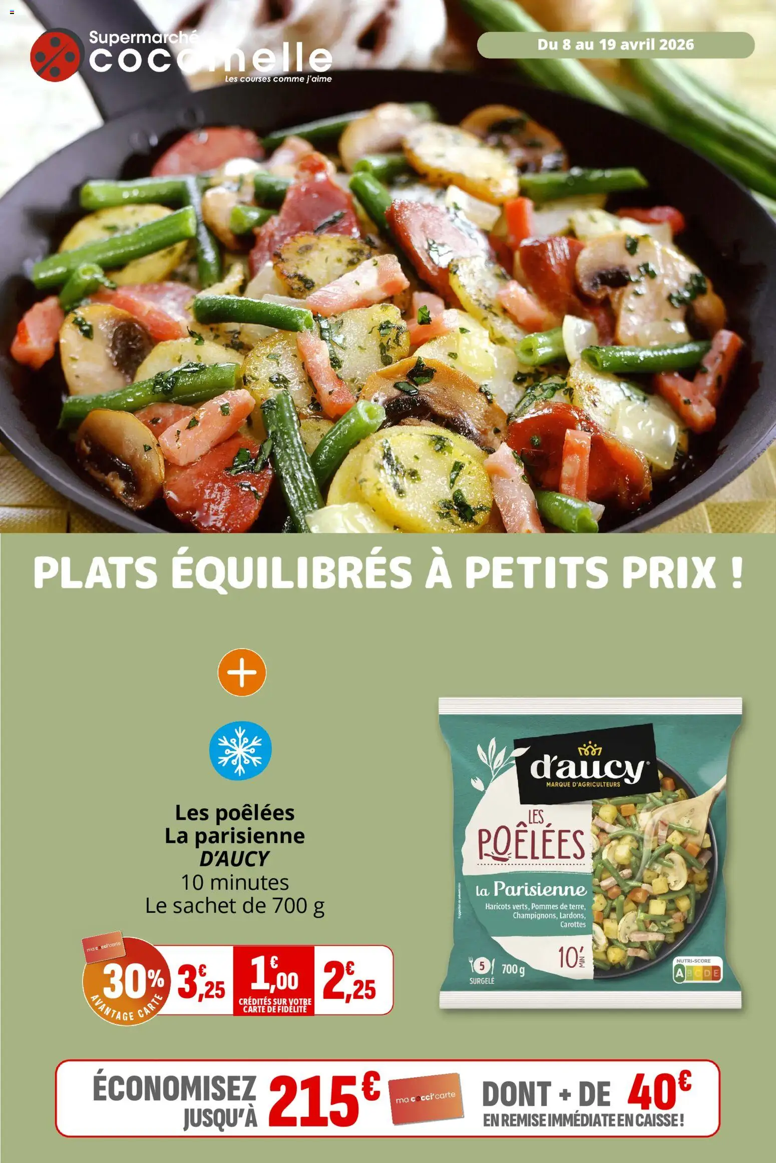 Prévisualisation de Coccinelle catalogue du magasin Coccinelle formulaire valide 08/04/2026 - Carottes, Haricots, Pommes