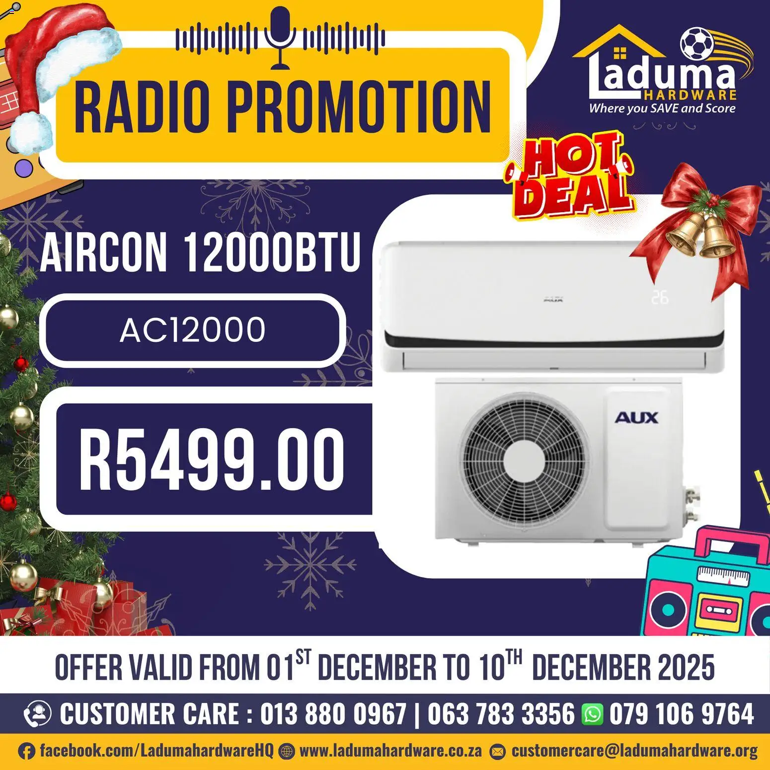 Preview of Laduma Hardware flyer valid from 01/12/2025 - Radio