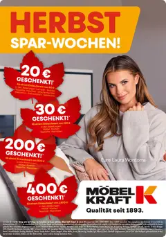 Vorschau von dem Prospekt des Geschäftes Möbel Kraft, gültig ab dem 22.10.2025