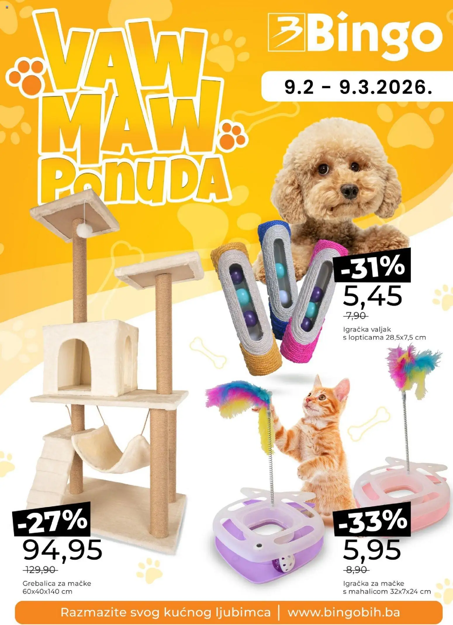 Pregled letka Vaw Maw ponuda trgovine Bingo vrijedi od 09.02.2026