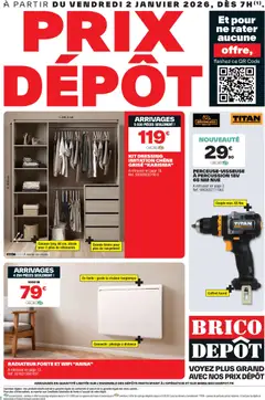 Prévisualisation de Catalogue du magasin Brico Dépôt formulaire valide 02/01/2026