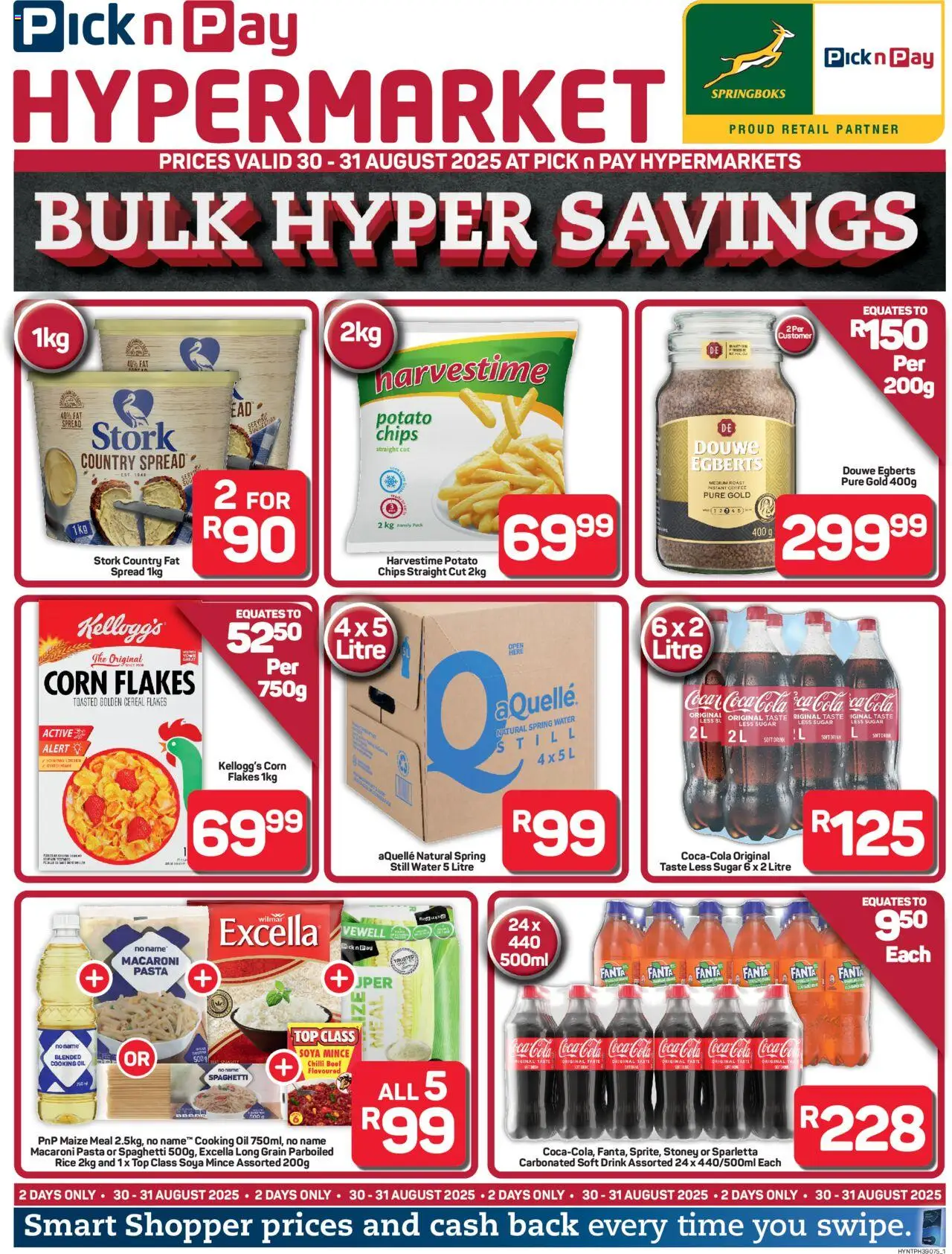 Pick n Pay Hypermarket Bulk Specials from 30/08 - 31/08/2025 > Promotions
