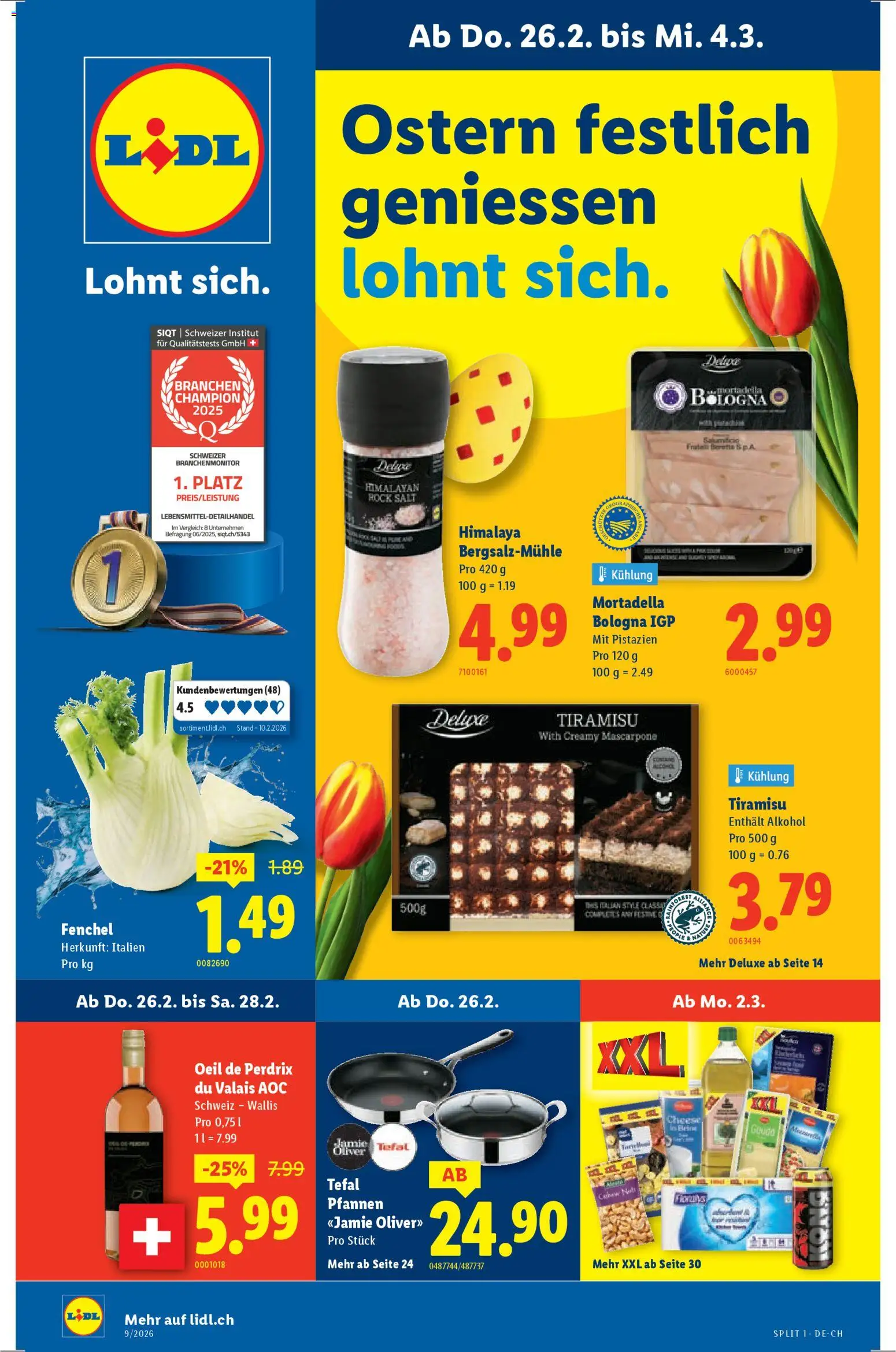 Vorschau des Merkblatts Aktionen vom Shop Lidl gültig von 26.02.2026 bis 04.03.2026