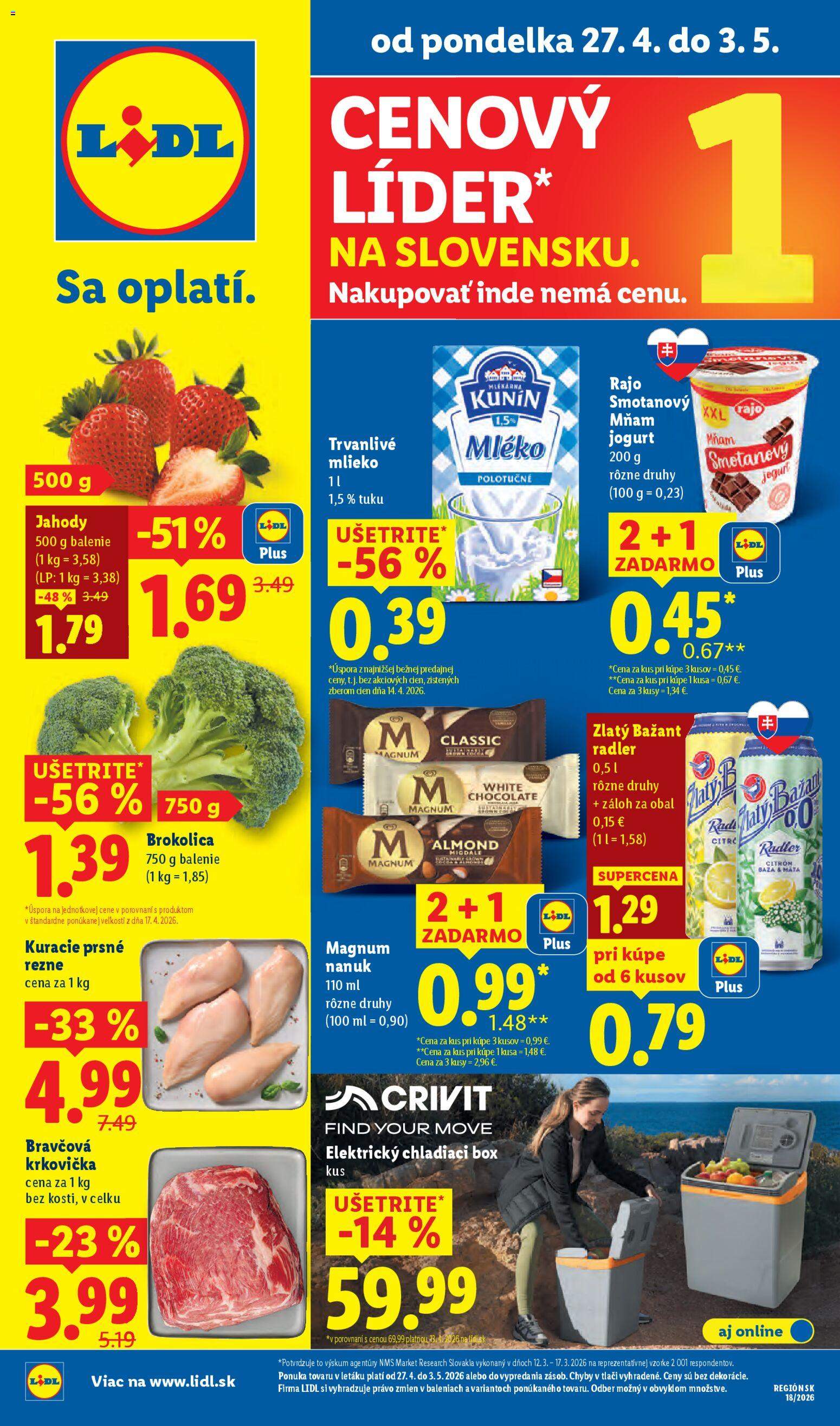 Nový Lidl leták od 27.04.
