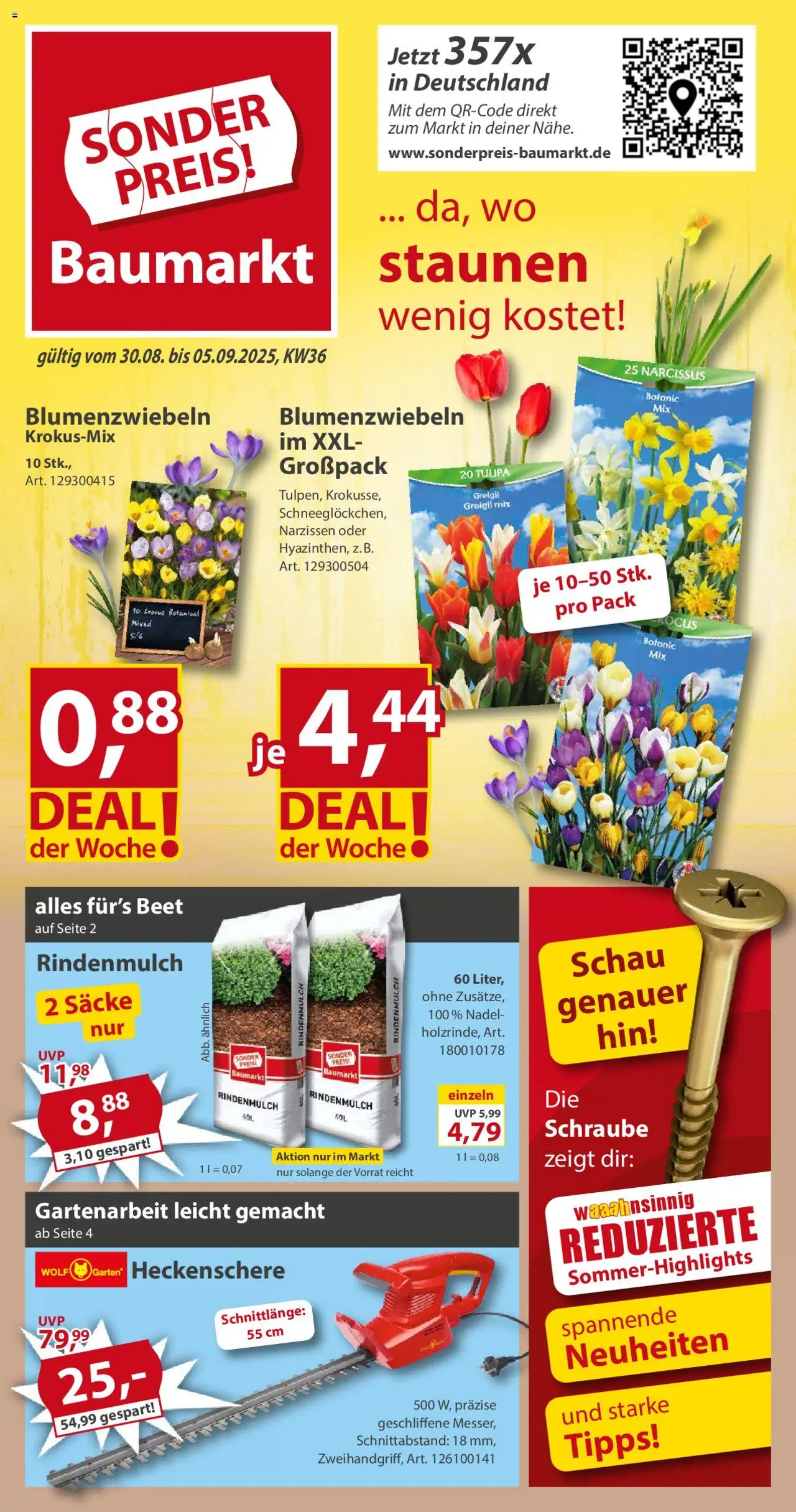 Sonderpreis Baumarkt Prospekt (vom 30.08.2025 - 05.09.2025)