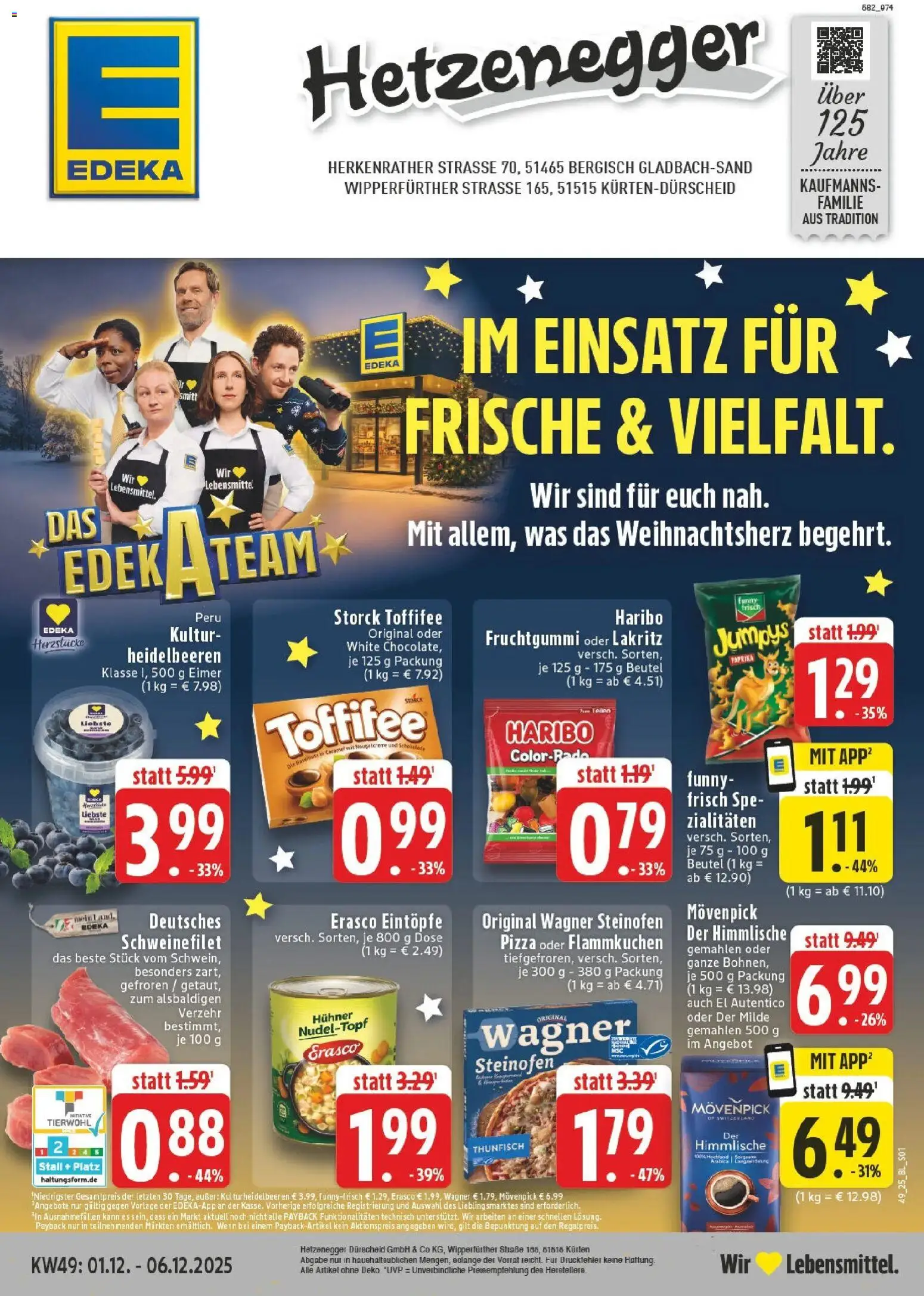 Vorschau von dem Prospekt des Geschäftes Edeka, gültig ab dem 01.12.2025