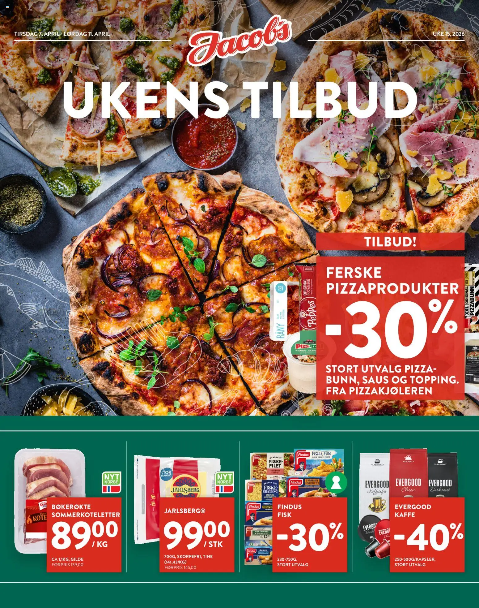 Forhåndsvis Jacobs kundeavis fra butikk Jacobs gyldig fra 07/04/2026