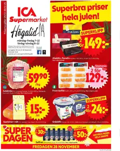 Förhandsgranska reklamblad Stockholm från butik ICA Supermarket gäller från 24/11/2025
