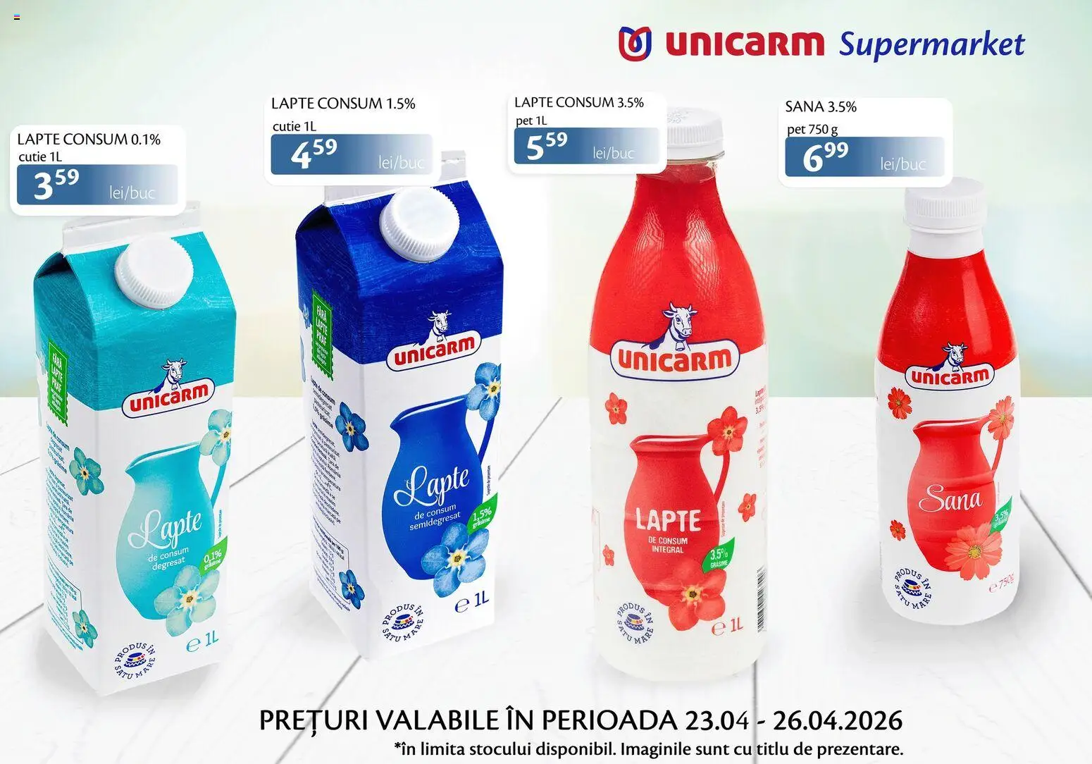 Previzualizarea de cataloage: Unicarm Unicarm Catalog Produse lactate valabil de la 23.04.2026