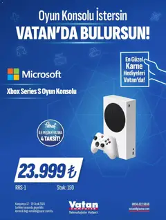 Vatan Bilgisayar İndirim 12.01.2026 - Broşürünün önizlemesi