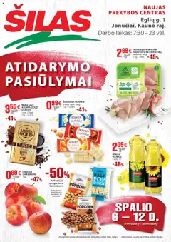 Šilas parduotuvės leidinio Leidinys - Atidarymo Jonučiai, Eglių g.1 galiojančio nuo 2025.10.06 peržiūra