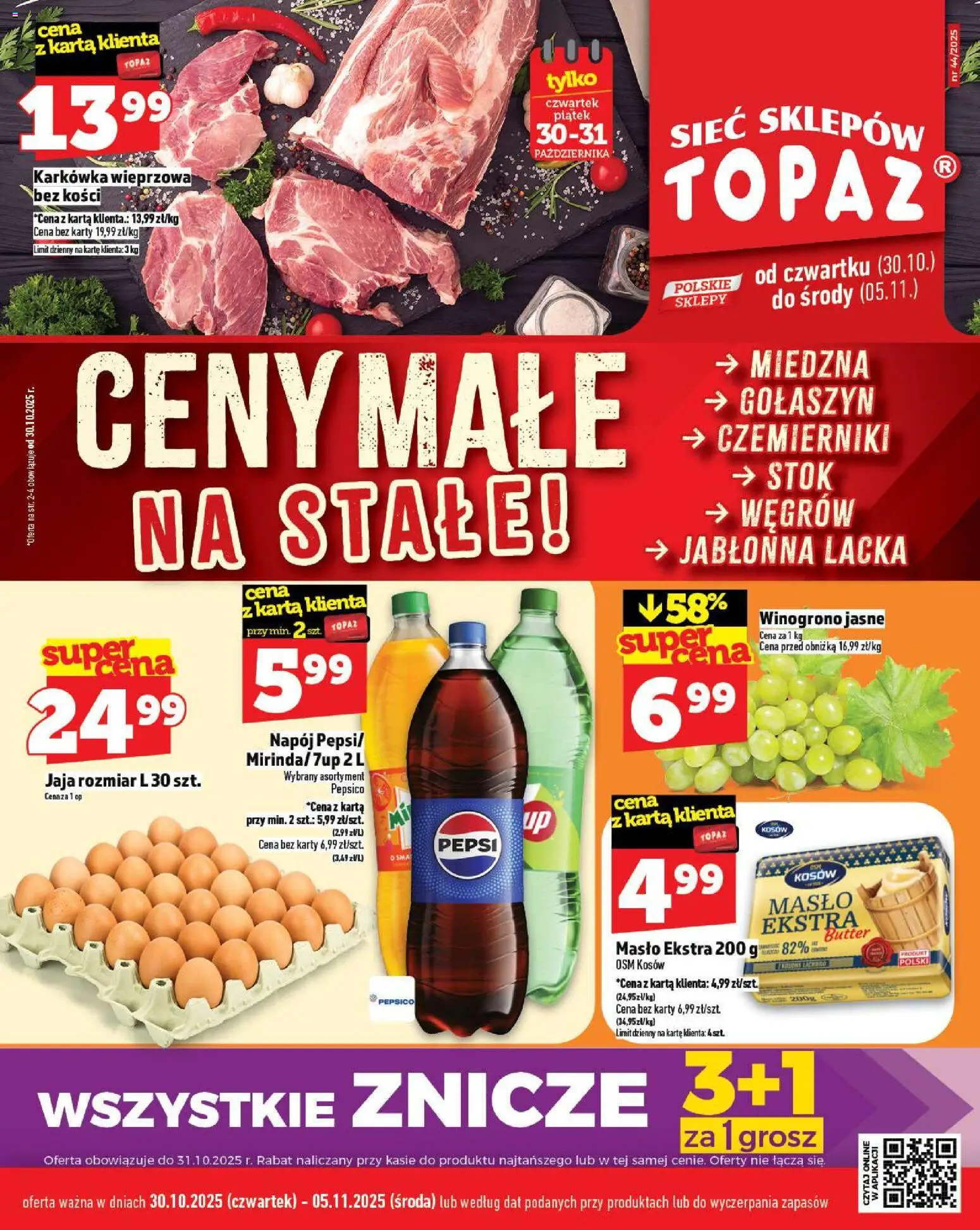 Topaz Ceny małe na stałe od 30.10.2025 - Nowa Gazetka - Numer strony 1