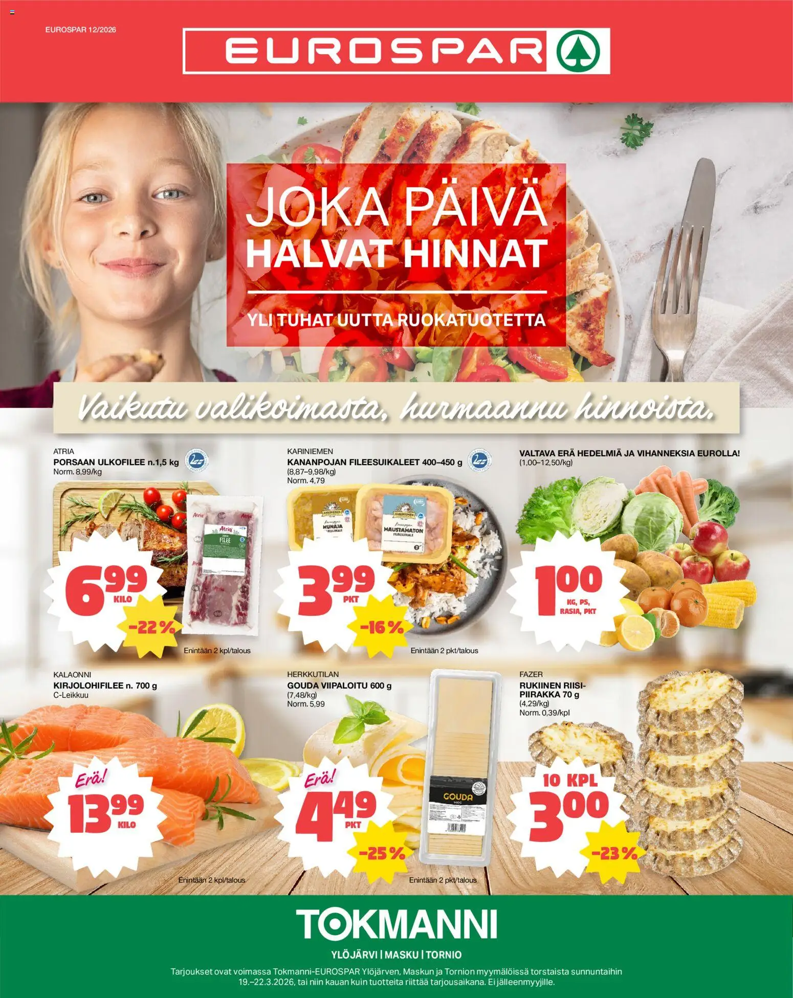 Kaupan Tokmanni Tokmanni - EUROSPAR esikatselu, voimassa 19/03/2026