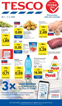 Náhľad Tesco letáku platného od 28.01.2026
