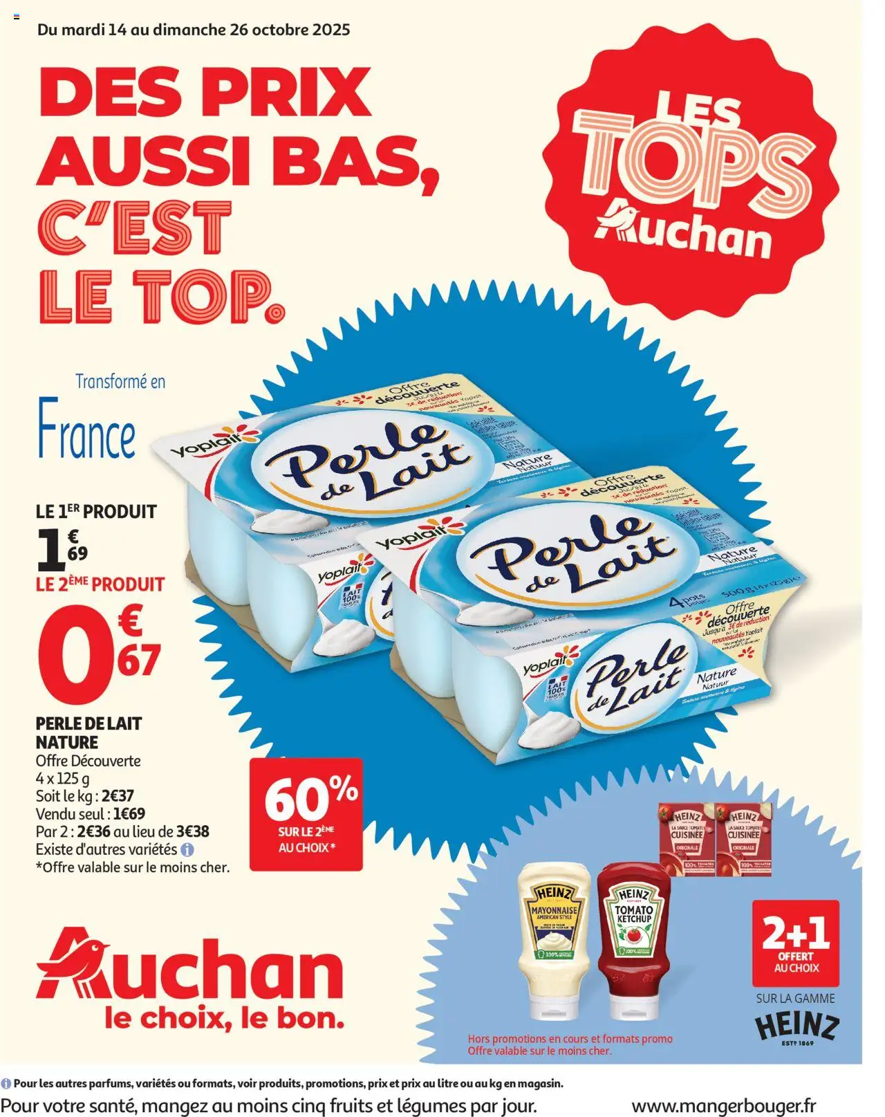 Auchan shop Des prix aussi bas, c'est le top geldig vanaf 14/10/2025 - Paginanummer 1