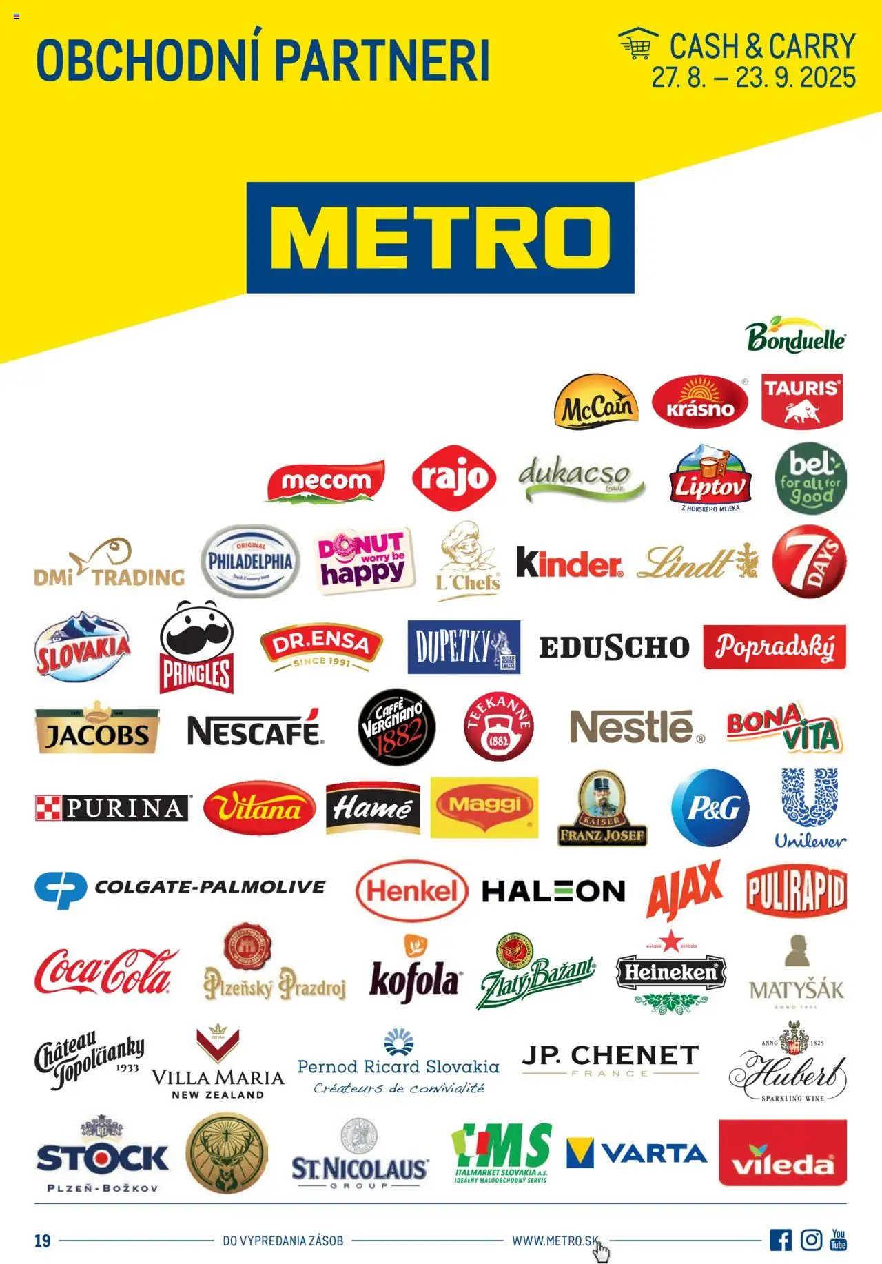 Metro Obchodní partneri (27.08. - 23.09.2025) - Akčná ponuka