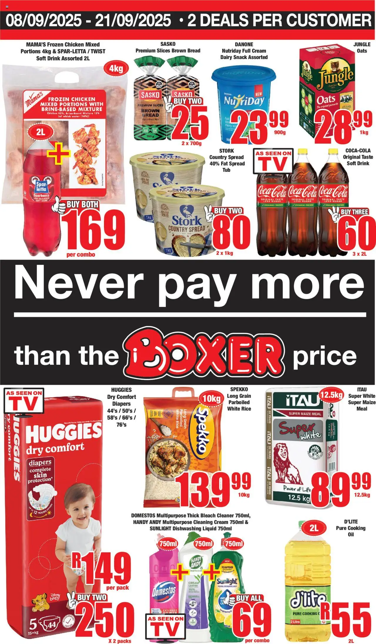 Boxer Limpopo, Mpumalanga - Specials from 08/09 - 21/09/2025 > Promotions