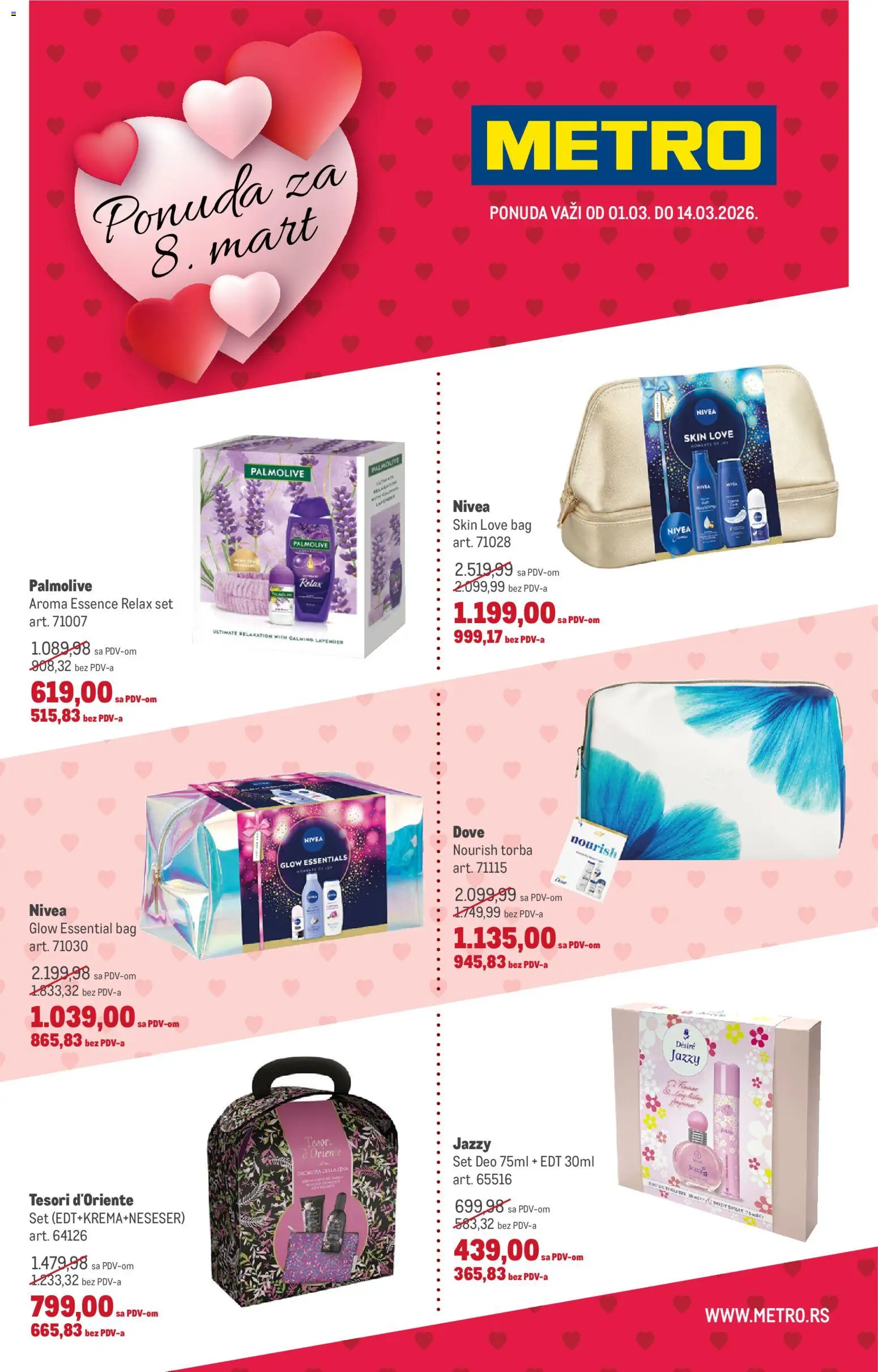 Pregled Metro kataloga - važi od 01.03.2026