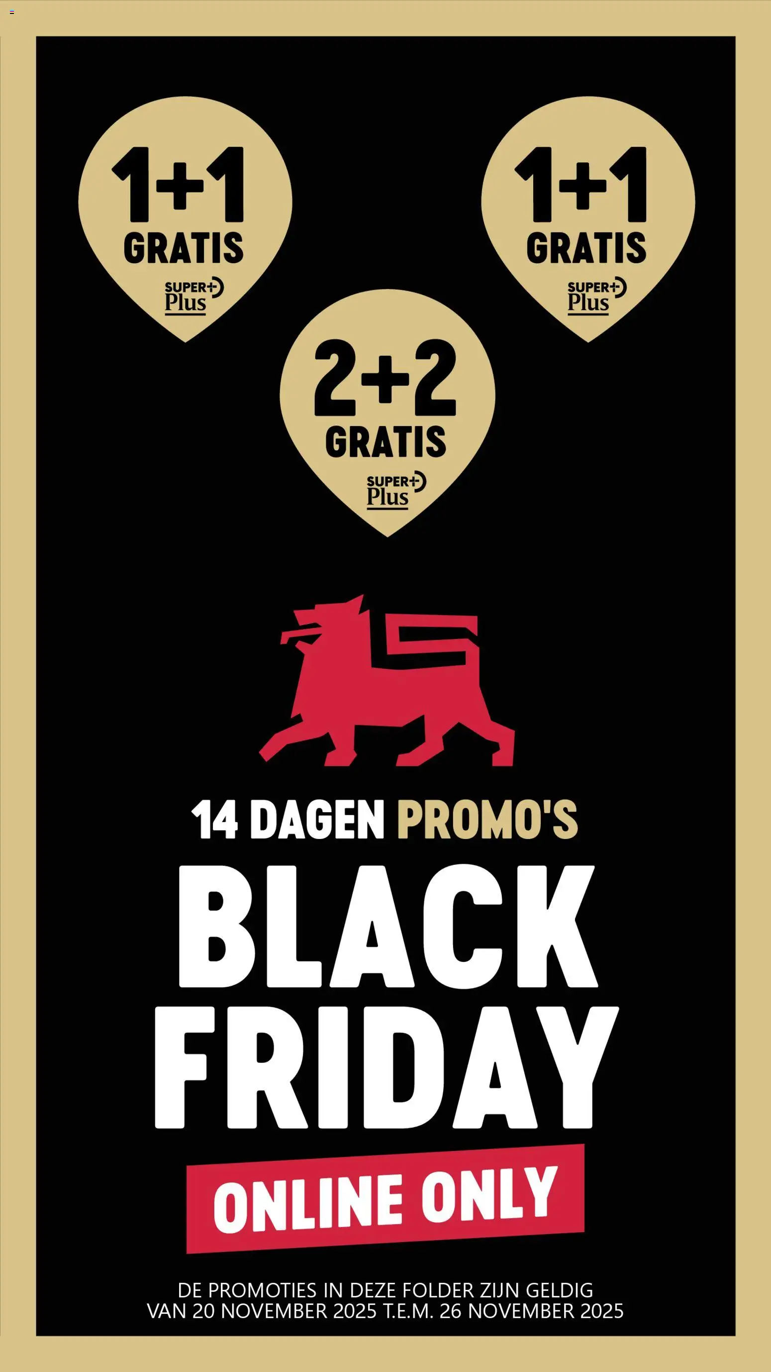 Voorbeeld van Black Friday van winkel Delhaize geldig vanaf 20/11/2025