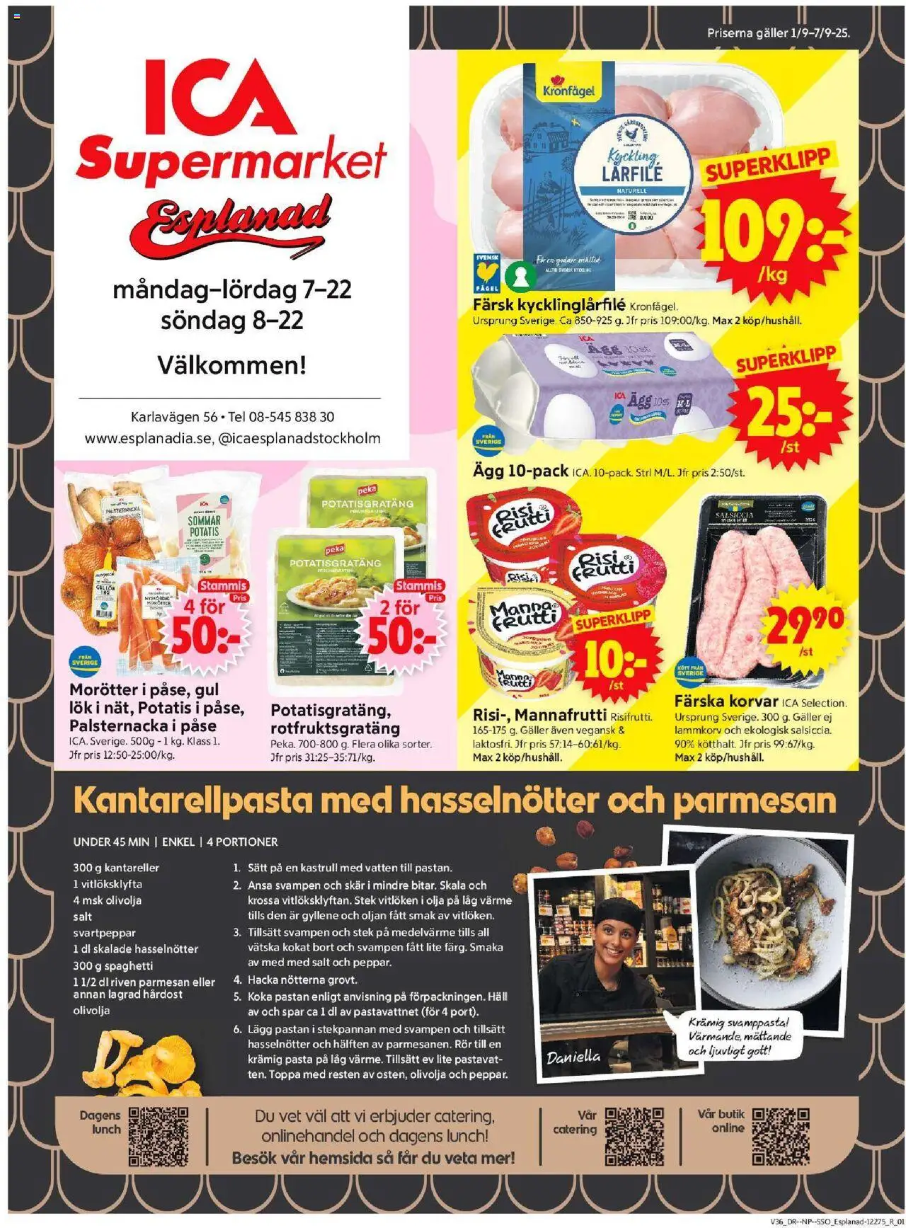 Stockholm är giltig 01/09 2025 > Veckans Erbjudanden gäller från 01/09/2025 till 07/09/2025 sidnummer 1