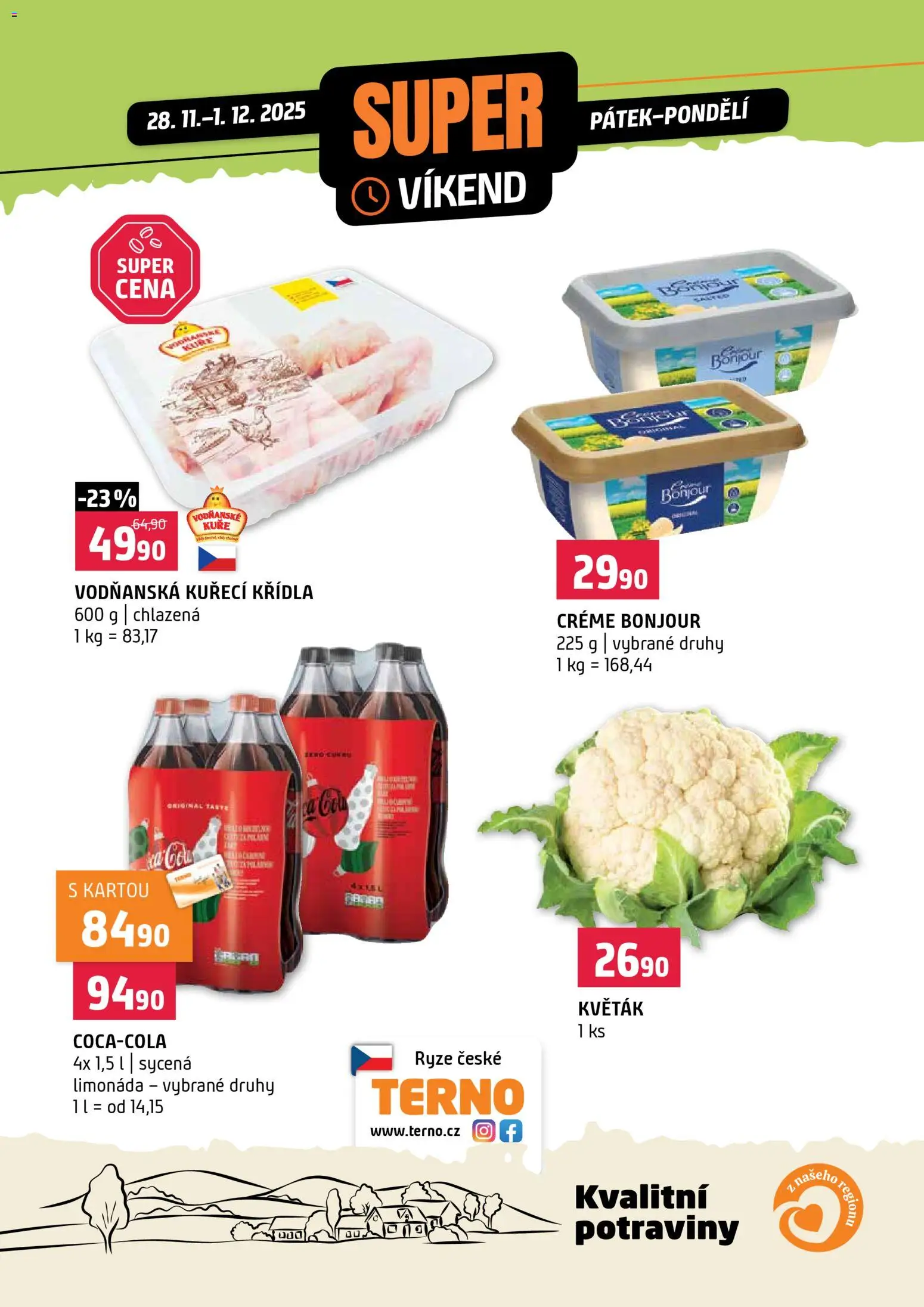 Náhled nabídky: Terno Super víkend platný od 28.11.2025