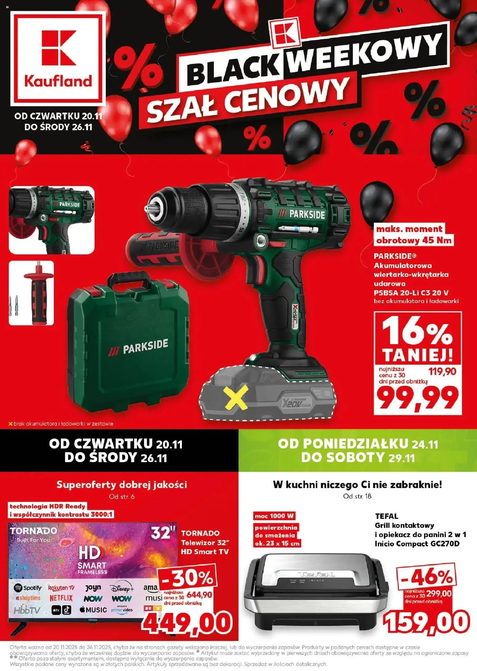 Pogląd gazetki "Black Friday" ze sklepu Kaufland ważnej od 20.11.2025
