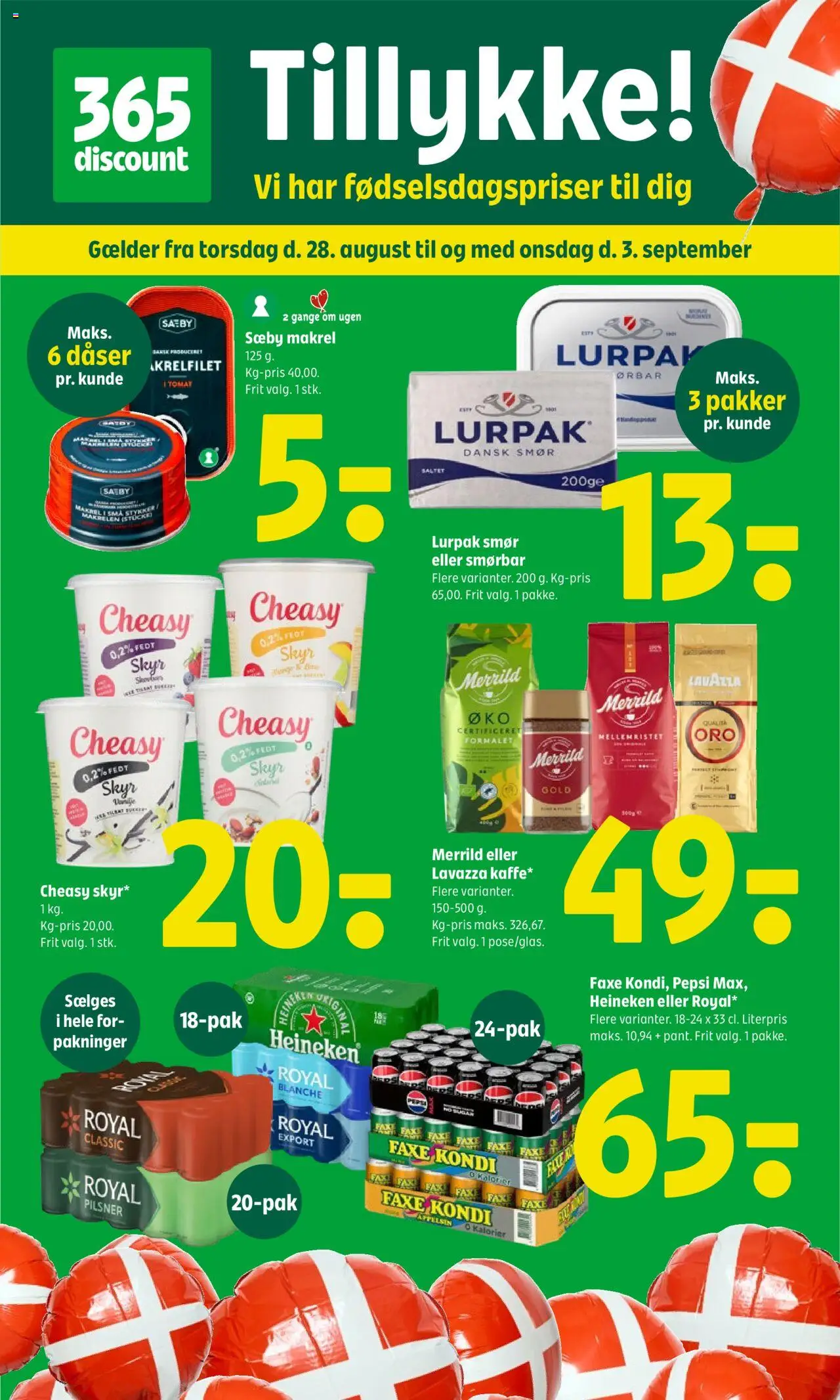 Coop 365 tilbudsavis gyldig fra 28/08/2025 - side 1
