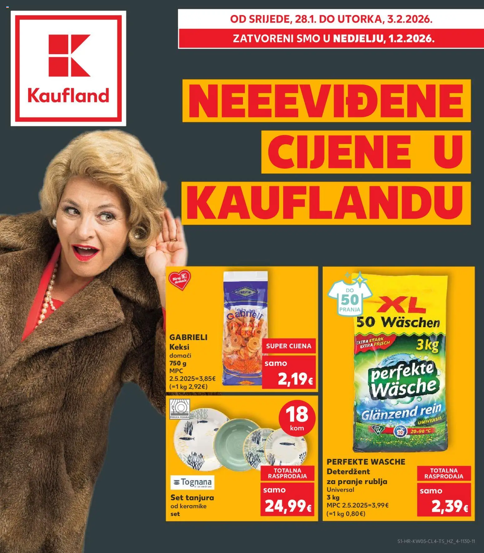 Pregled letka Neevidene cijene trgovine Kaufland vrijedi od 28.01.2026