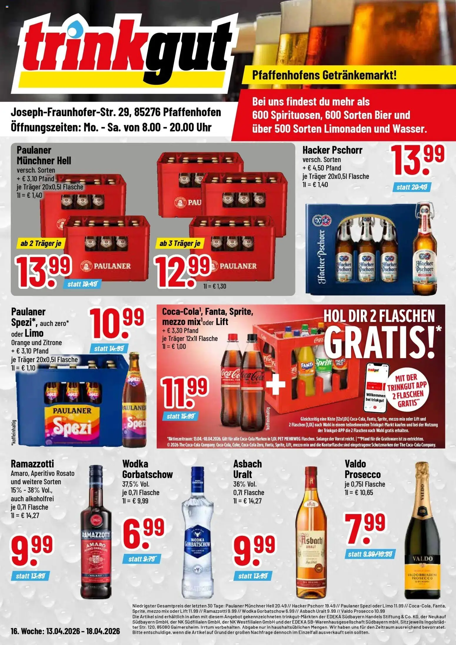 Vorschau von dem Prospekt des Geschäftes Trinkgut, gültig ab dem 12.04.2026