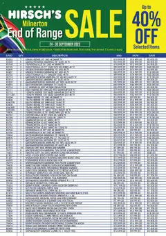 Preview of Hirsch's flyer valid from 24/09/2025