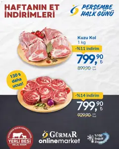 Gürmar Haftanın Et İndirimleri 15.01.2026 - Broşürünün önizlemesi