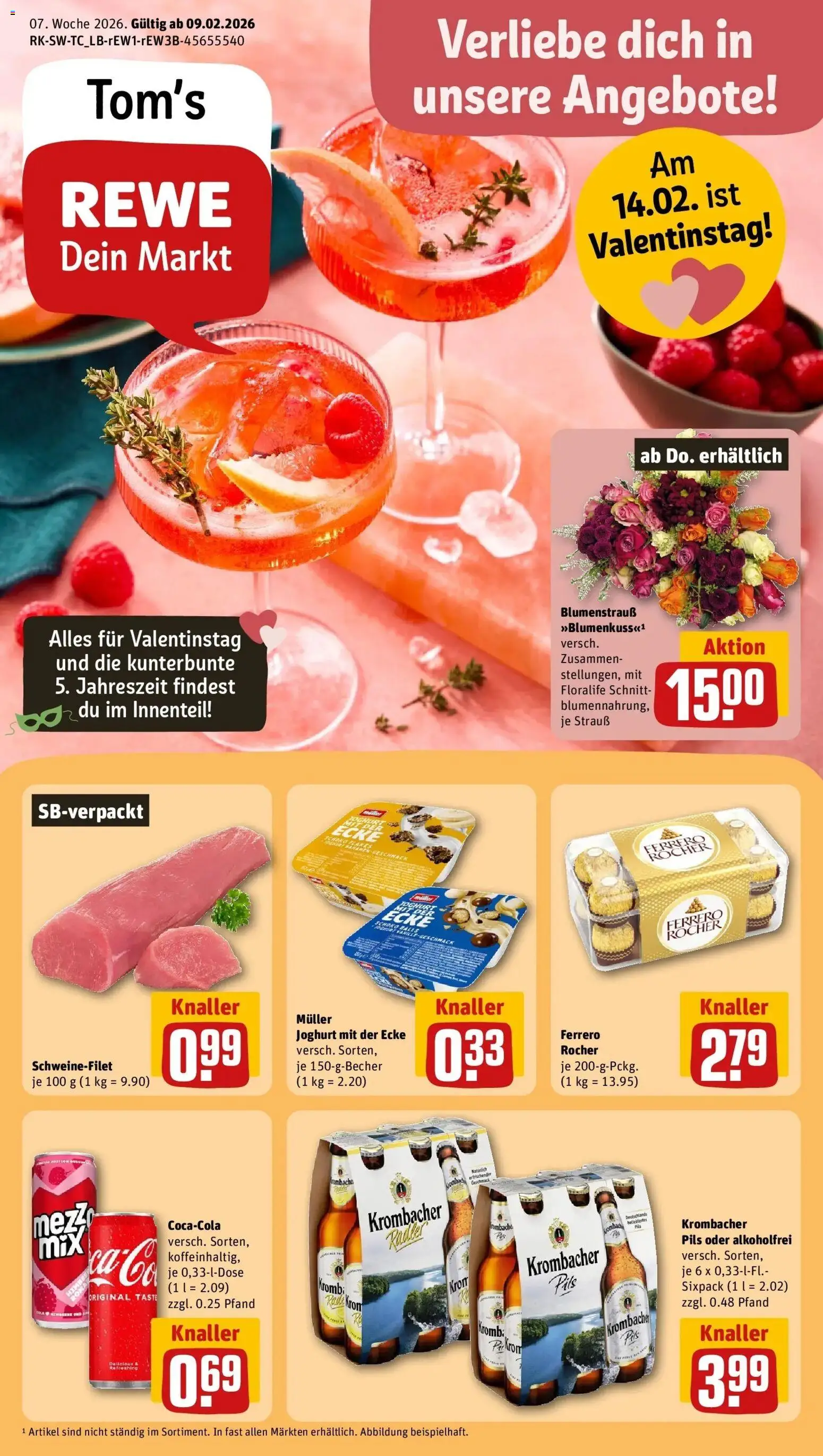 Vorschau von dem Prospekt des Geschäftes Rewe, gültig ab dem 09.02.2026