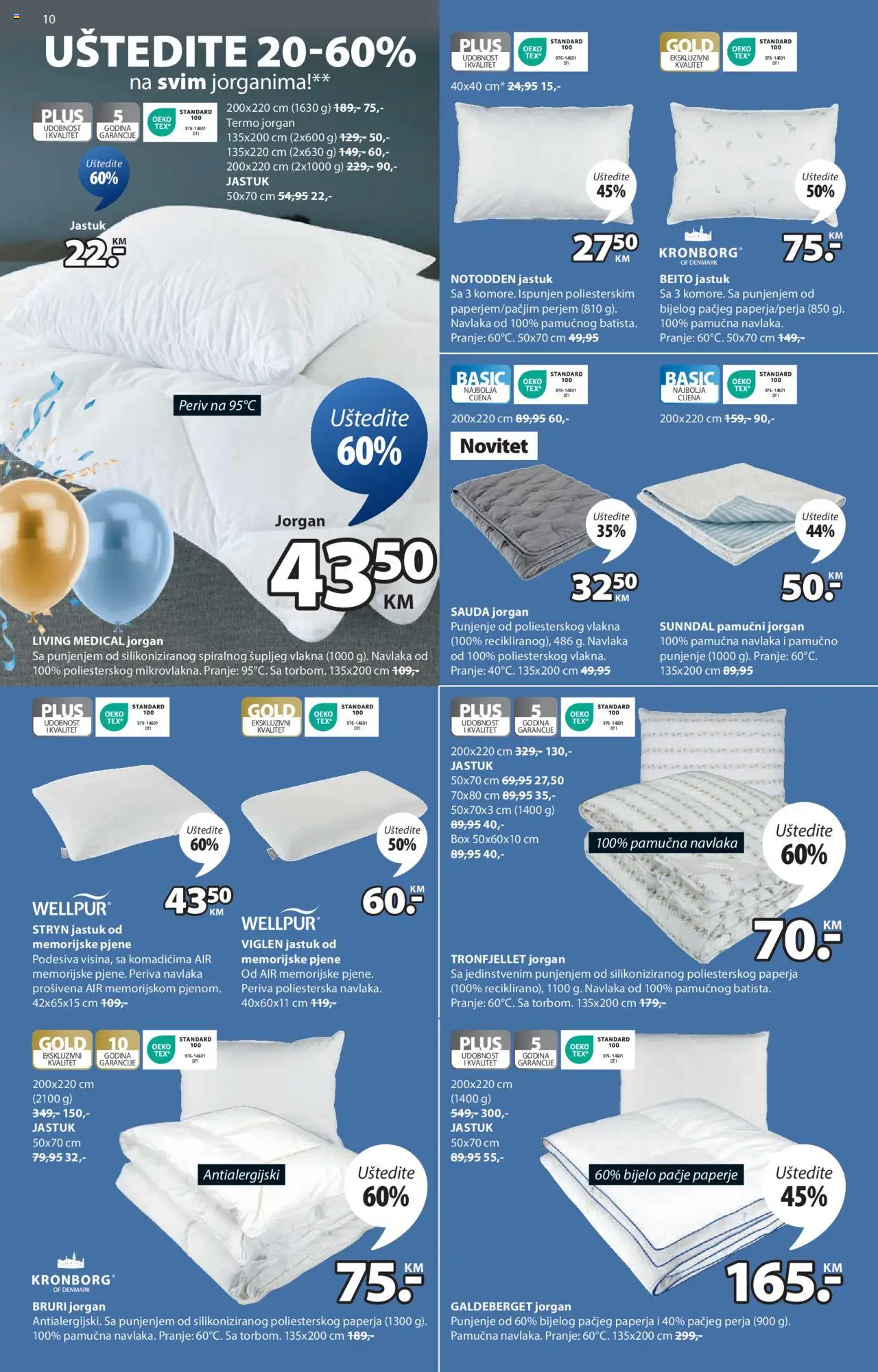 Pregled letka Sedmična ponuda trgovine JYSK vrijedi od 2025.10.08