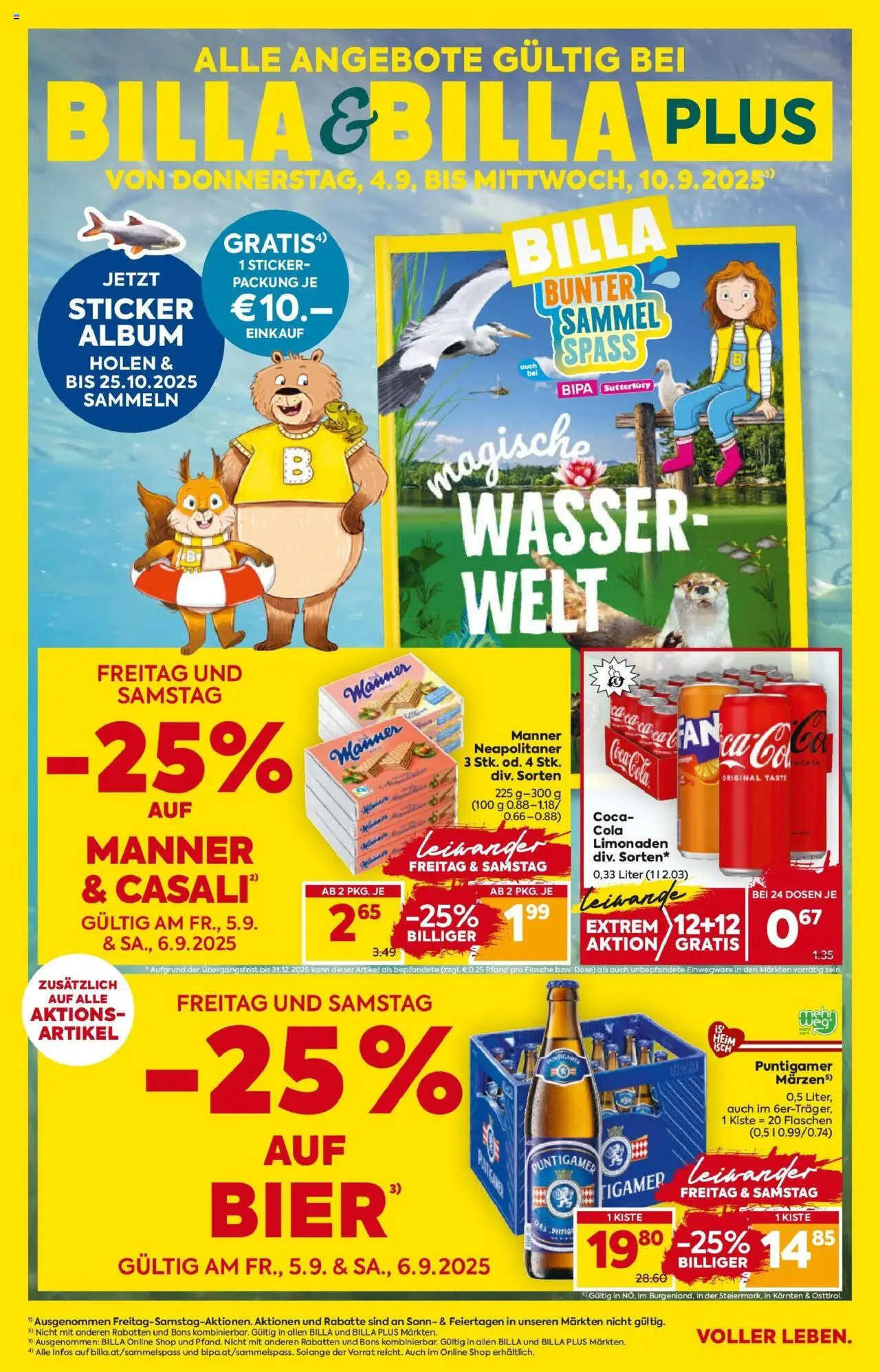  BILLA Flugblatt ab 04.09.2025 vorschau >> Bad Radkersburg, Ramsau, Fehring - Seite 1