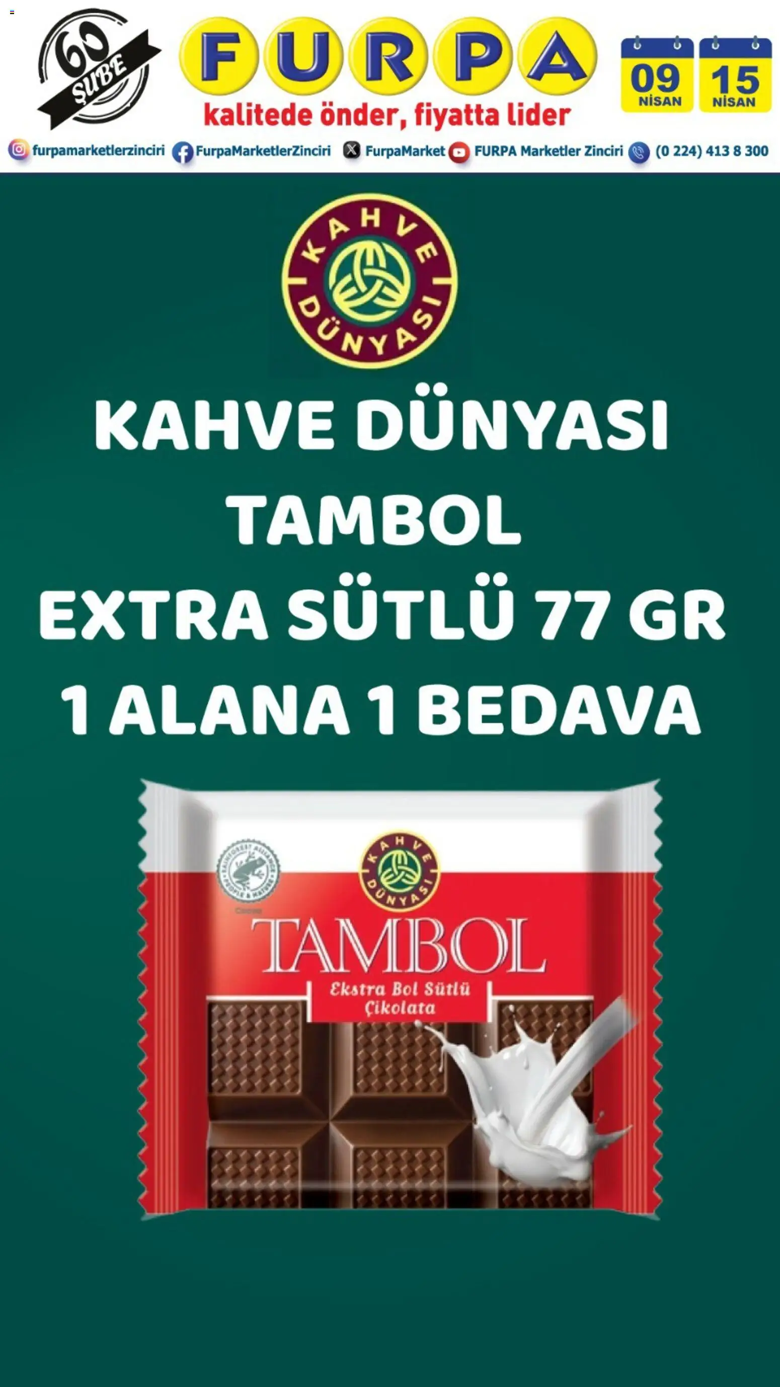 Furpa Furpa - 1 Alana 1 Bedava 09.04.2026 - Broşürünün önizlemesi