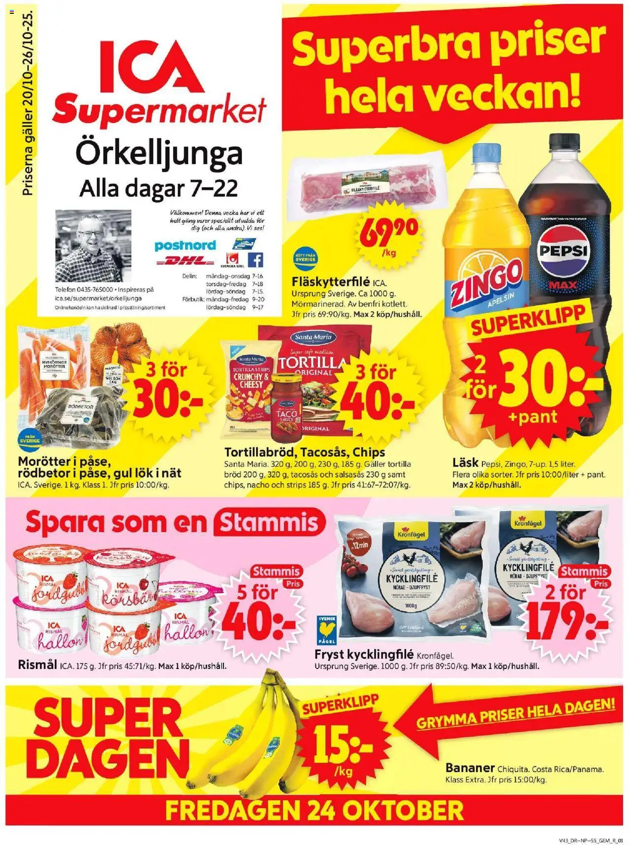 Örkelljunga är giltig 20/10 2025 > Veckans Erbjudanden gäller från 20/10/2025 till 26/10/2025 sidnummer 1