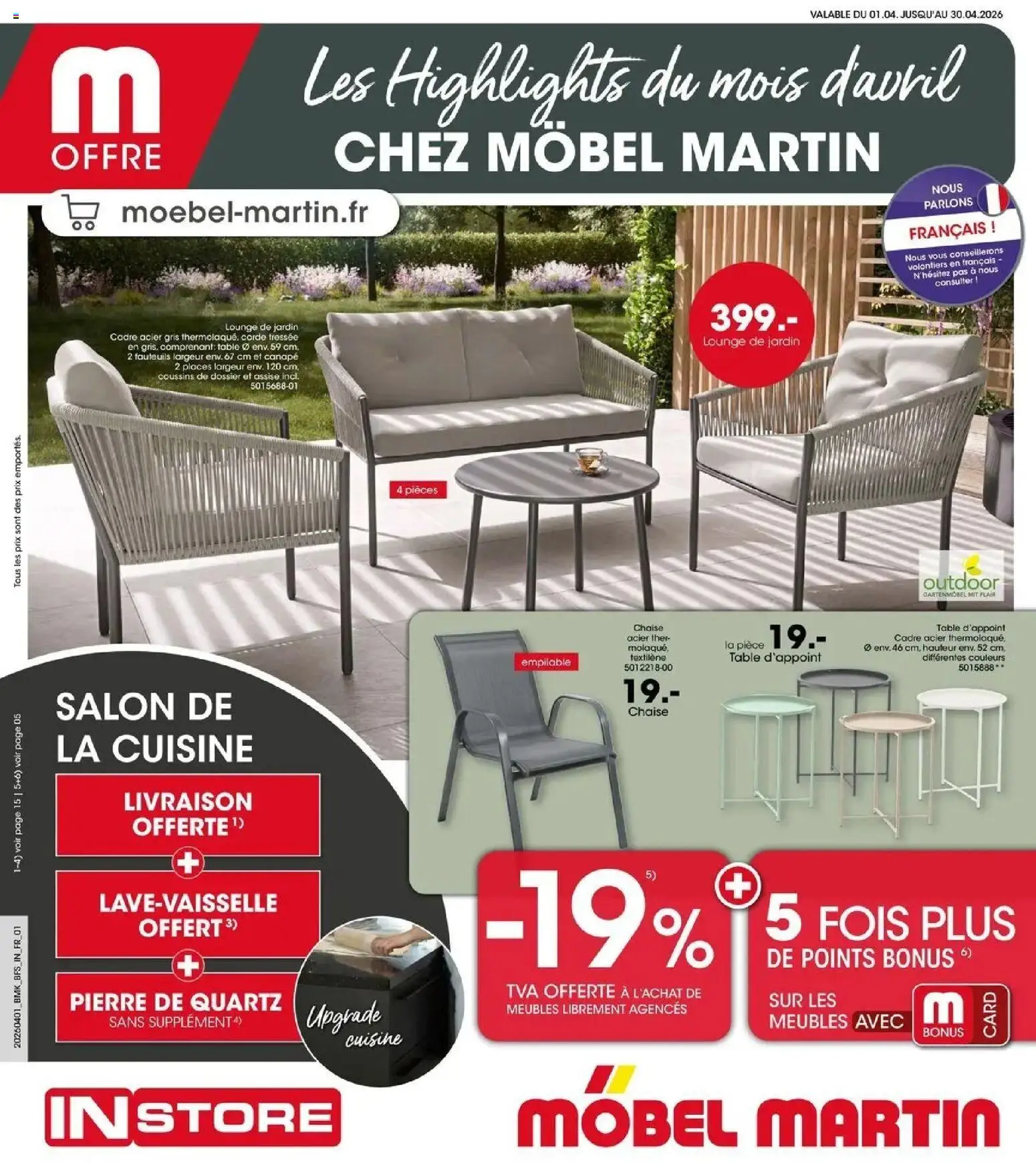Prévisualisation de Möbel Martin - Les Highlights du mois d'avril du magasin Möbel Martin formulaire valide 01/04/2026