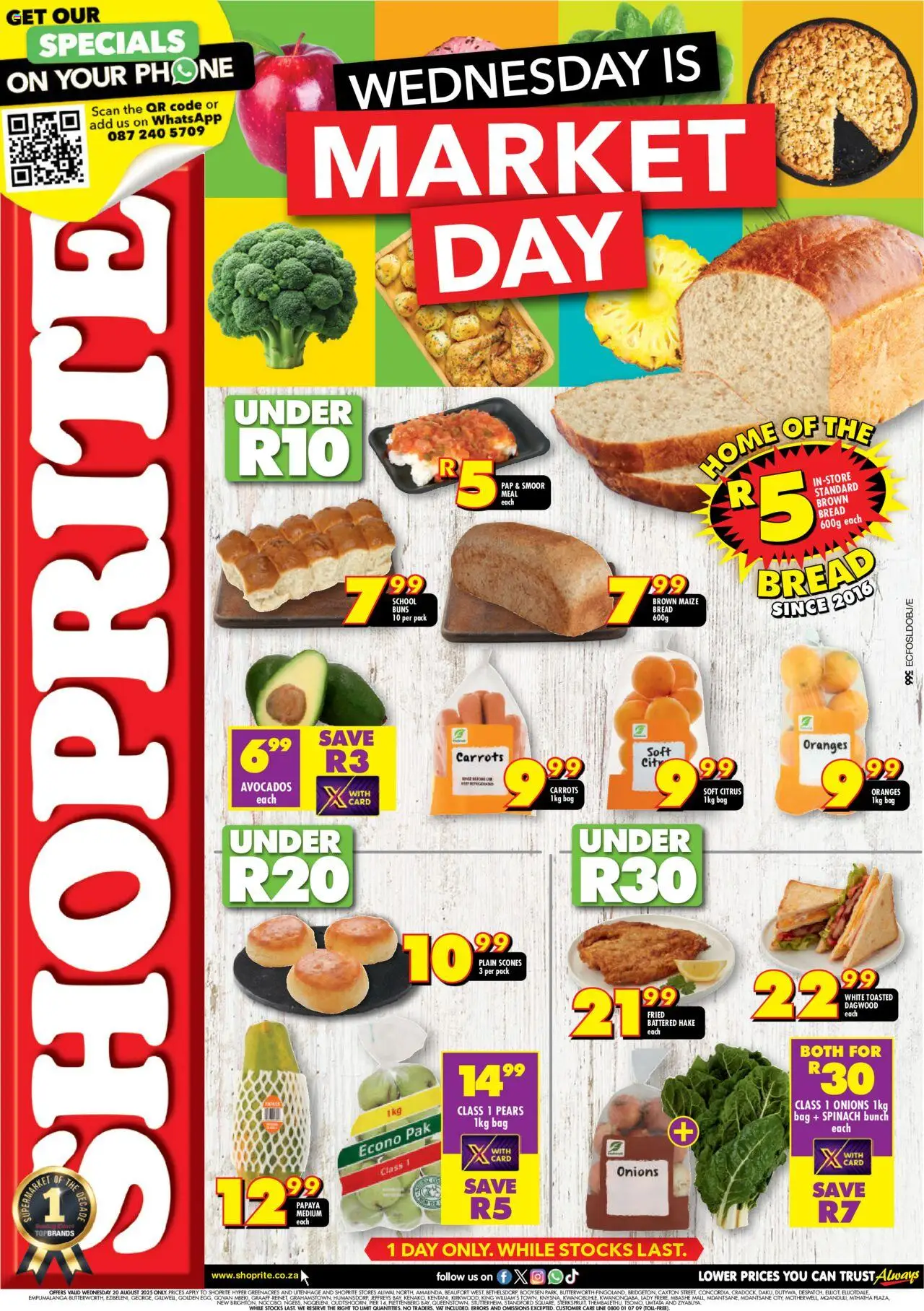 Shoprite Eastern Cape - Market Day Deals 20/08 - 20/08/2025 >> Catalogue