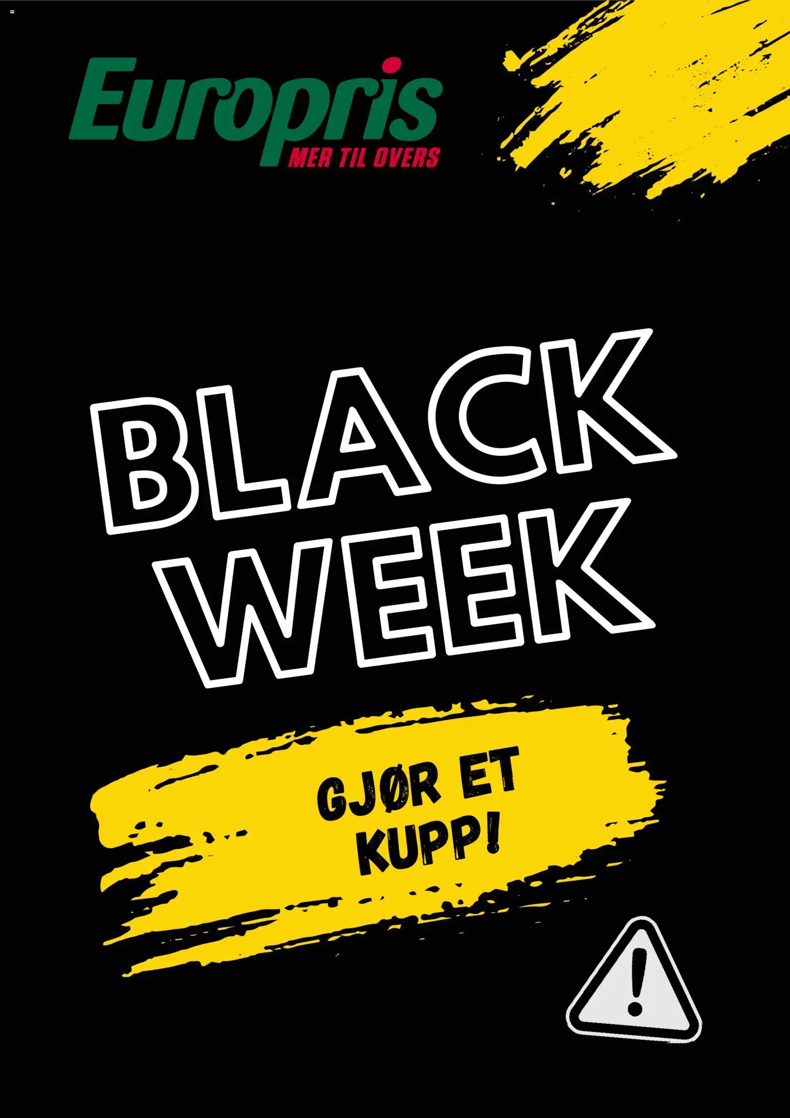 Forhåndsvis Black Friday Varsel fra butikk Europris gyldig fra 19/11/2025