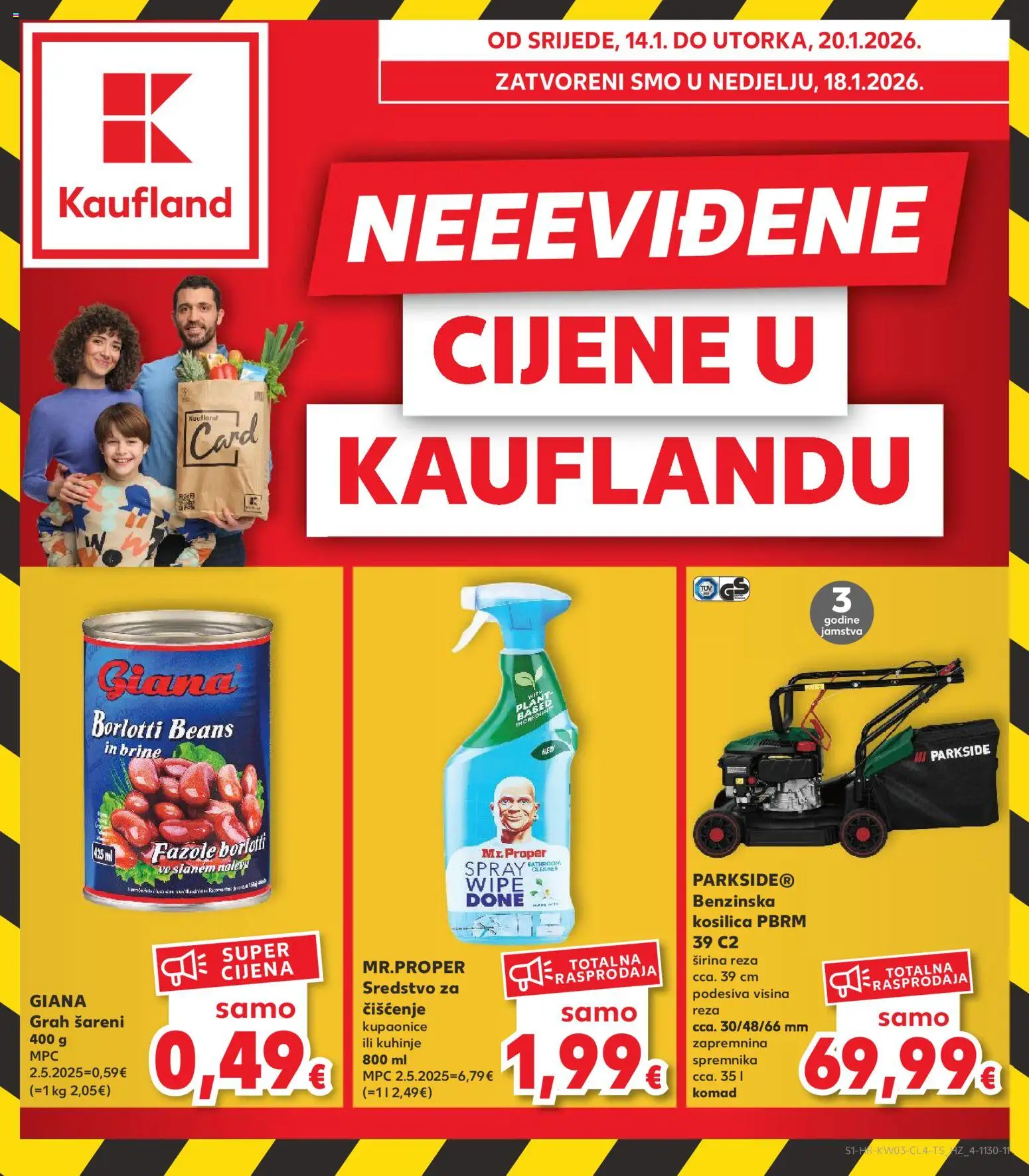 Pregled letka Split-Ravne njive trgovine Kaufland vrijedi od 14.01.2026