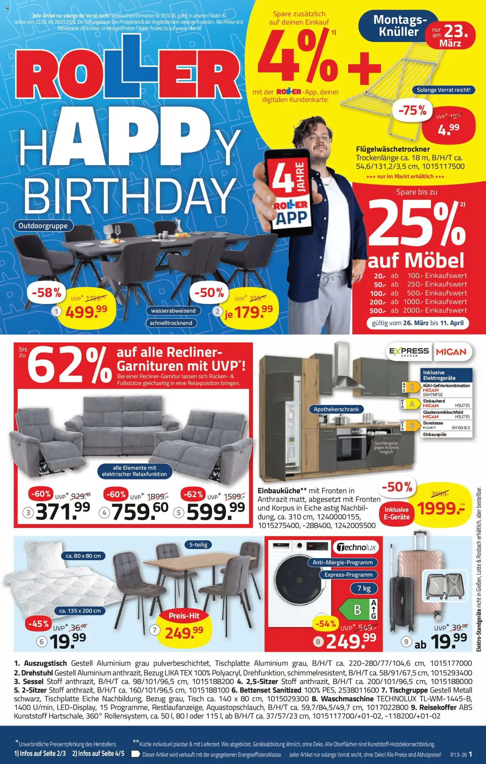 Vorschau von dem Prospekt des Geschäftes Roller, gültig ab dem 22.03.2026