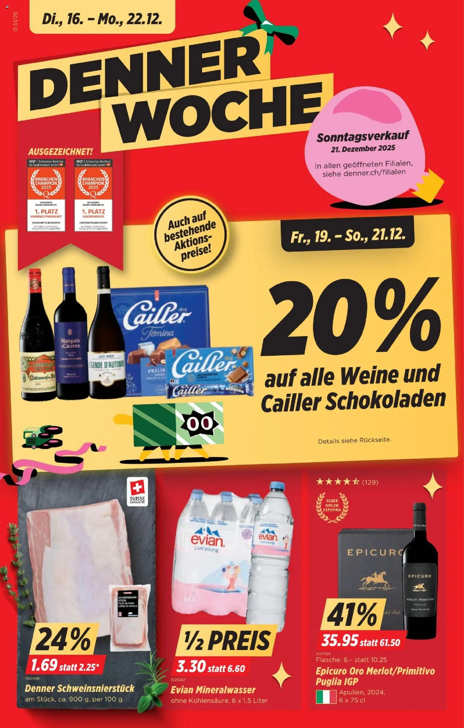 Vorschau des Merkblatts Aktionen vom Shop Denner gültig von 16.12.2025 bis 22.12.2025