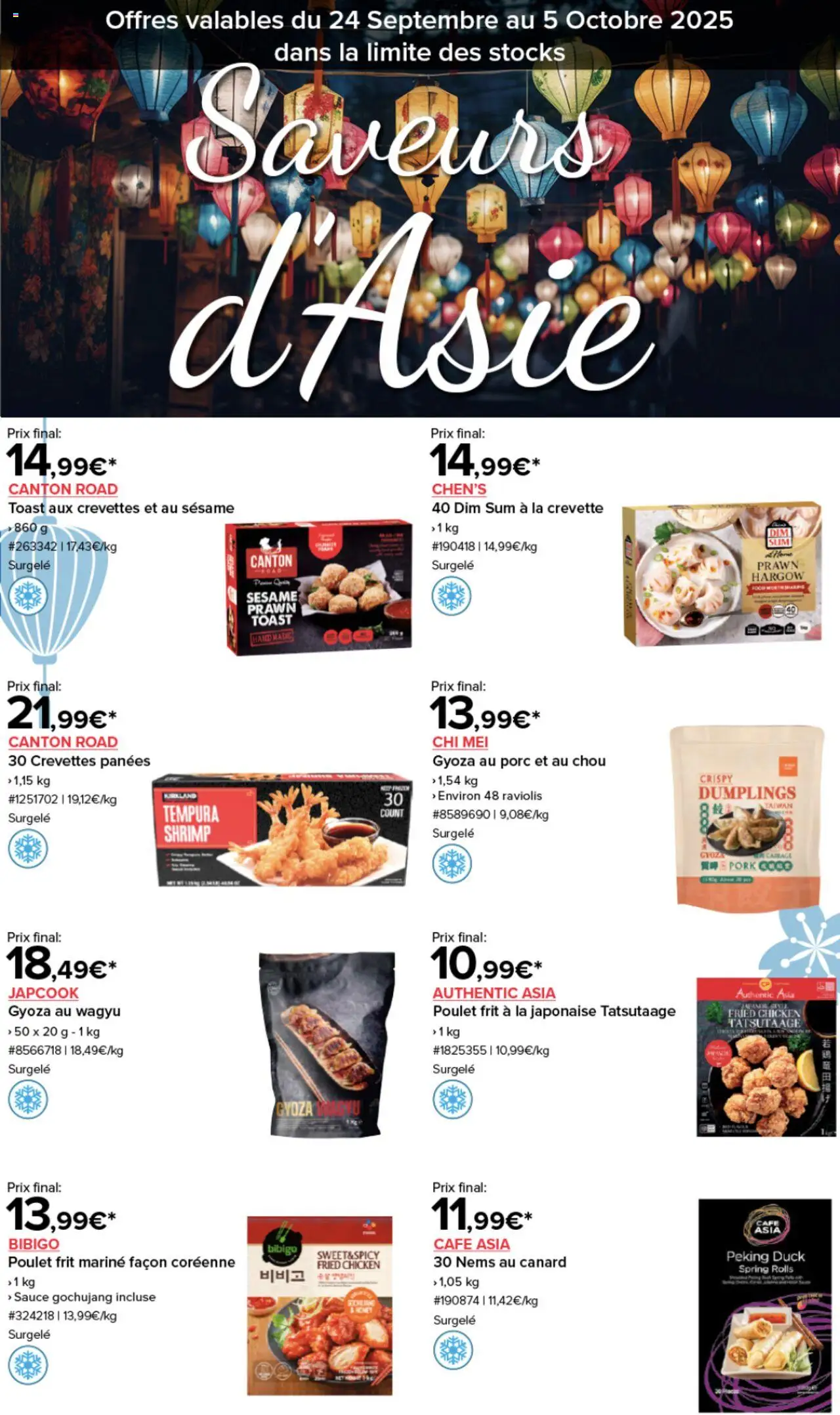 Catalogue Saveurs d'Asie de la boutique Costco valable du 24/09/2025 - Page numéro 1