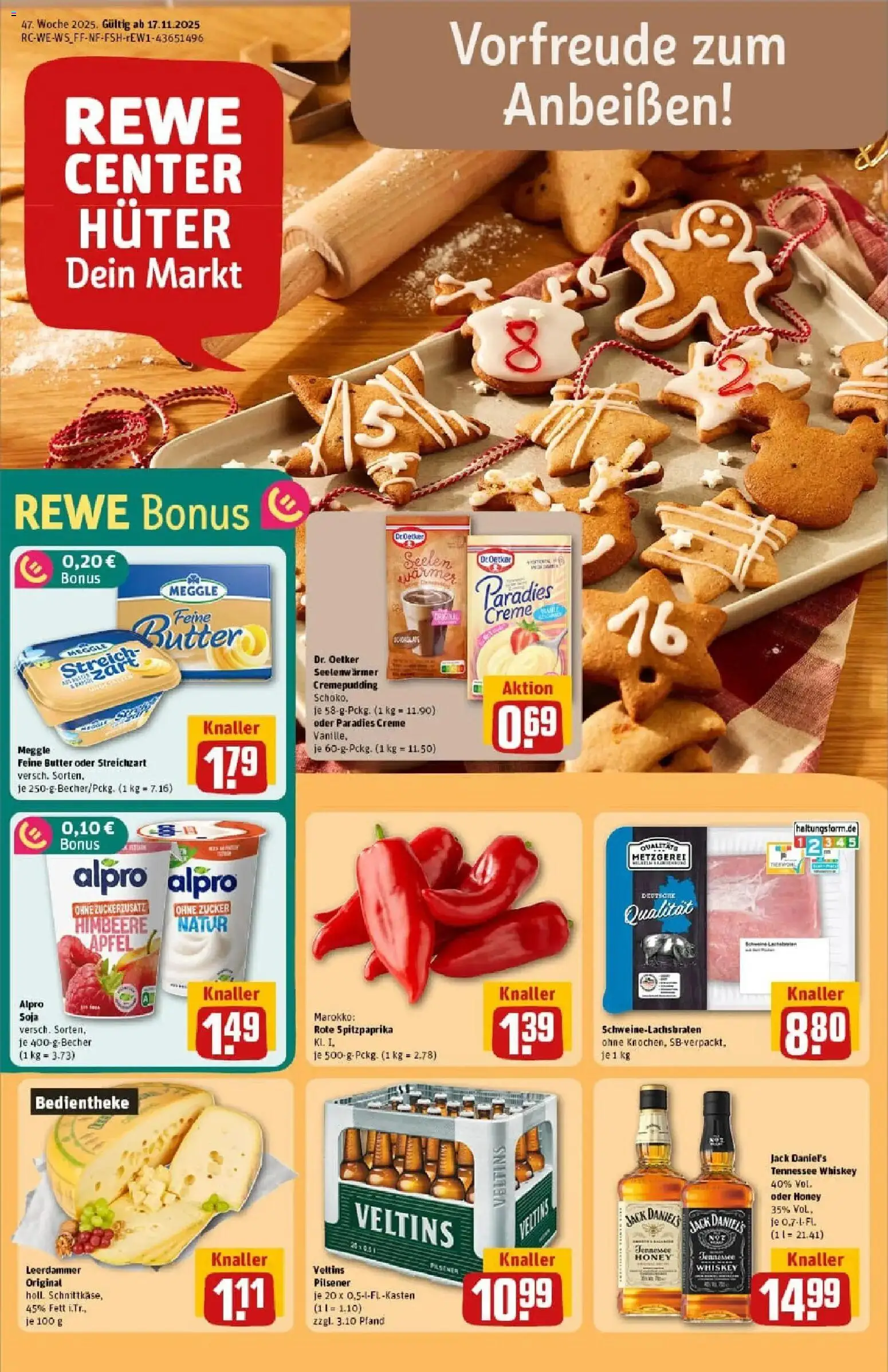 Vorschau von dem Prospekt des Geschäftes Rewe, gültig ab dem 17.11.2025
