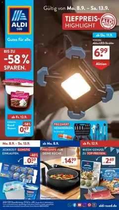 Vorschau von dem Prospekt des Geschäftes Aldi Süd, gültig ab dem 08.09.2025
