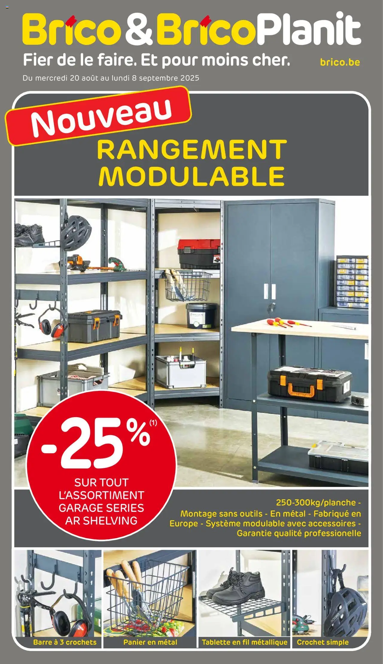 Brico shop Publicité geldig vanaf 20/08/2025 - Paginanummer 1