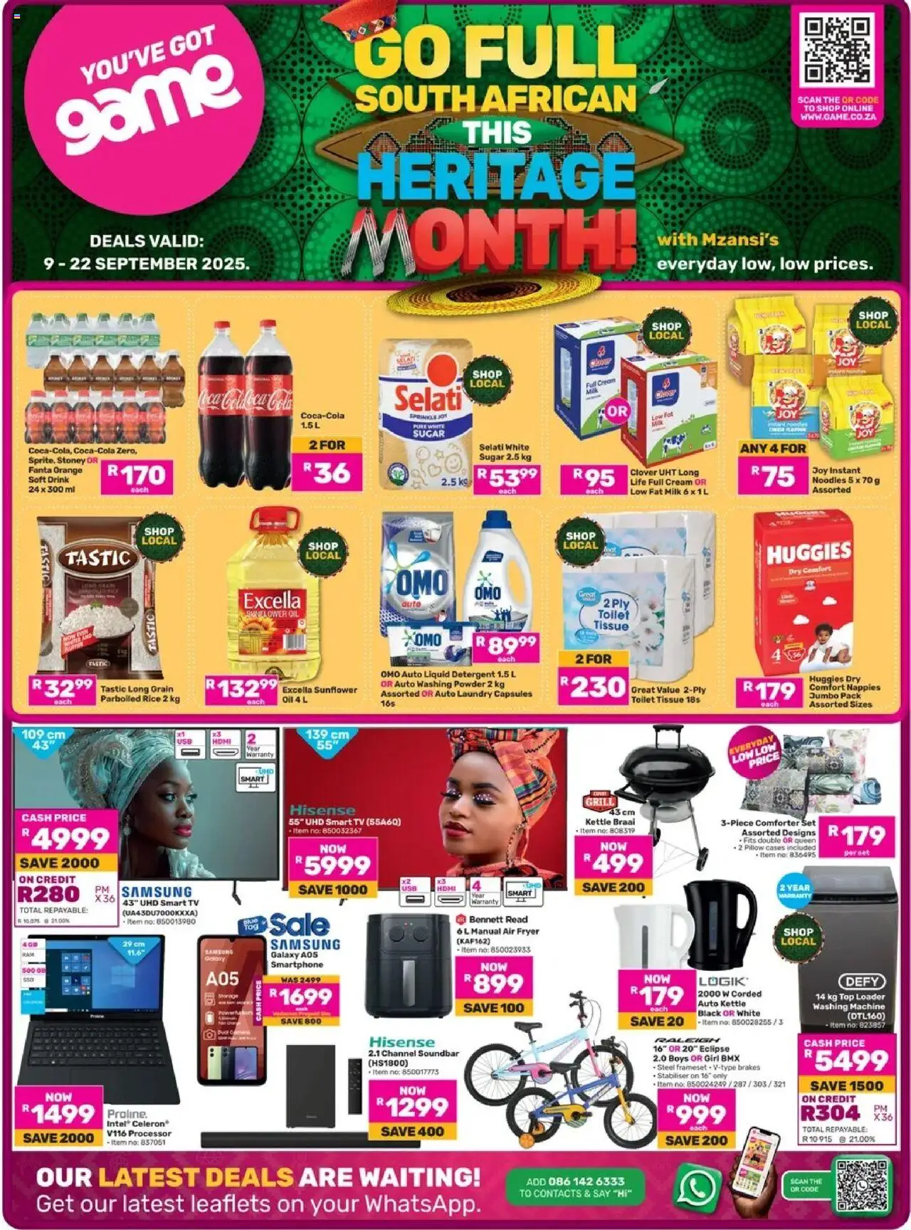 Game Go Full South African This Heritage Month from 09/09 - 22/09/2025 > Promotions