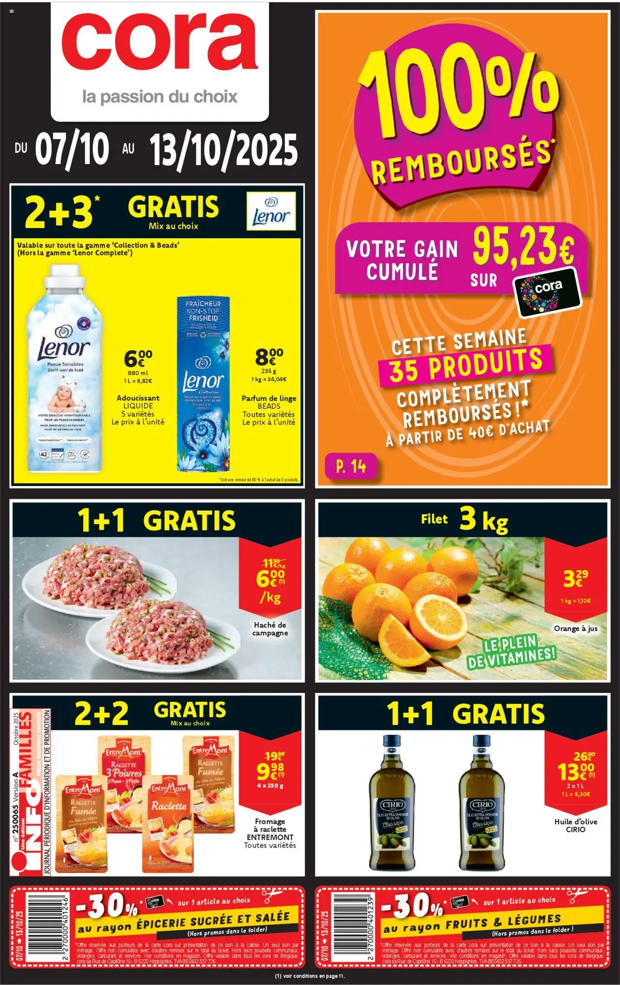 Cora shop Folder de la semaine 41 geldig vanaf 07/10/2025 - Paginanummer 1