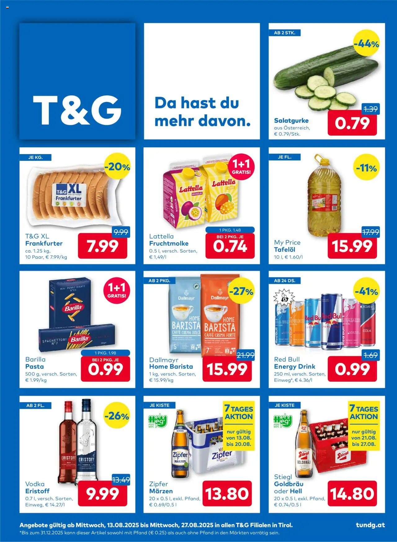  T&G Flugblatt ab (13.08.2025 - 27.08.2025) - Seite 1